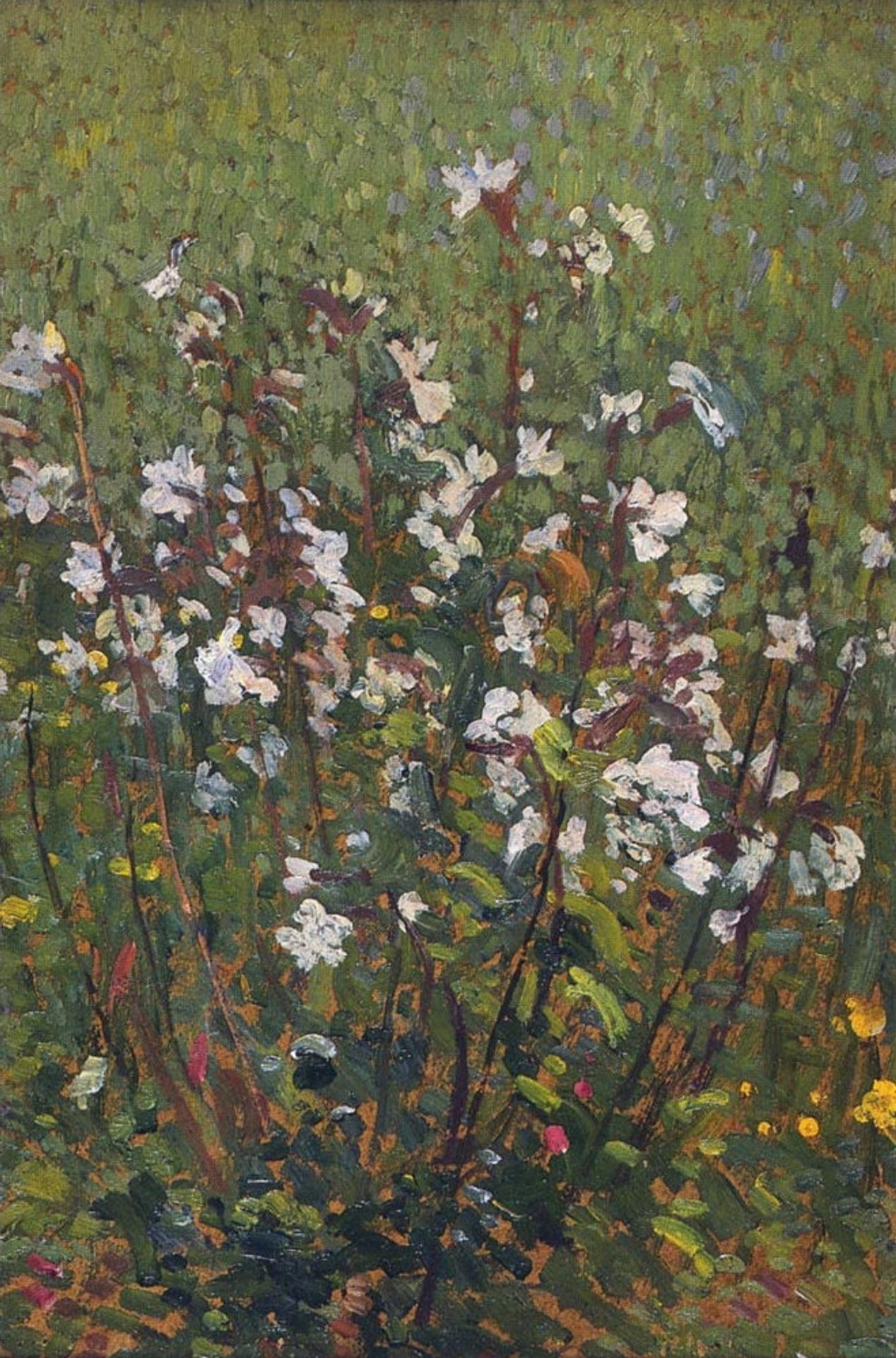 White Flowers in the Field by Henri Martin