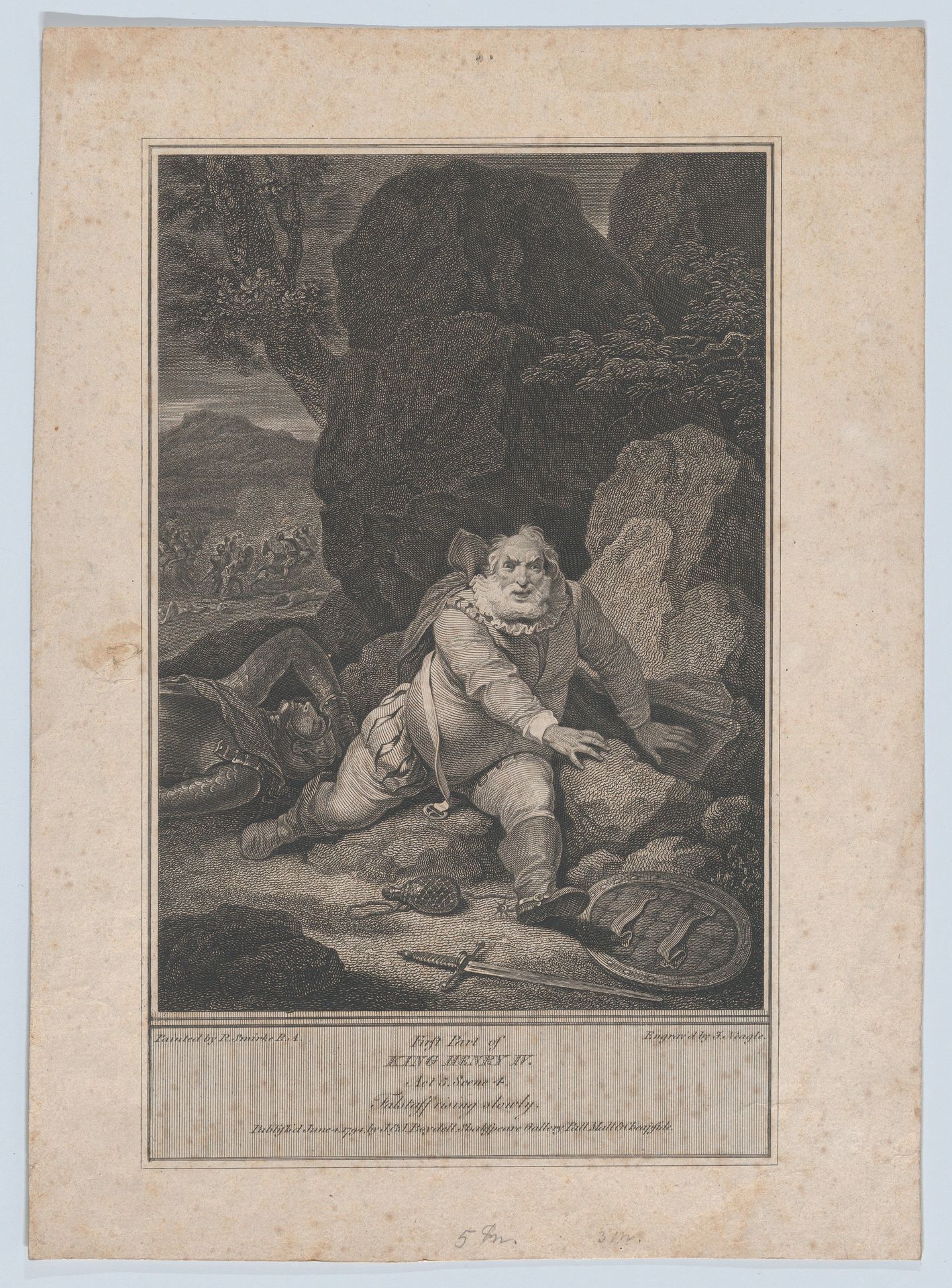 Falstaff Rising Slowly (Shakespeare, First Part of King Henry IV, Act 5, Scene 4) by James Neagle