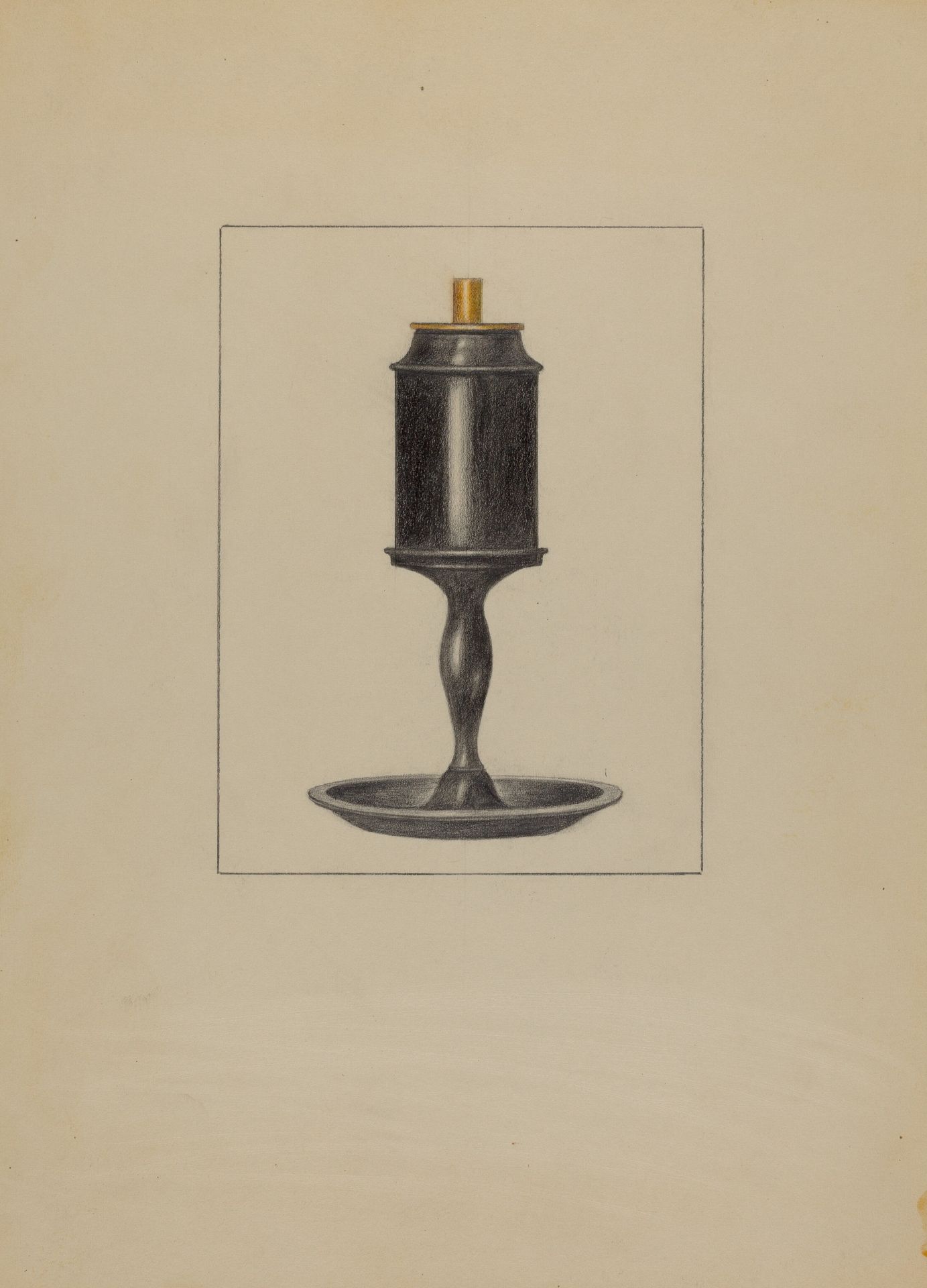Pewter Lamp by Bessie Forman