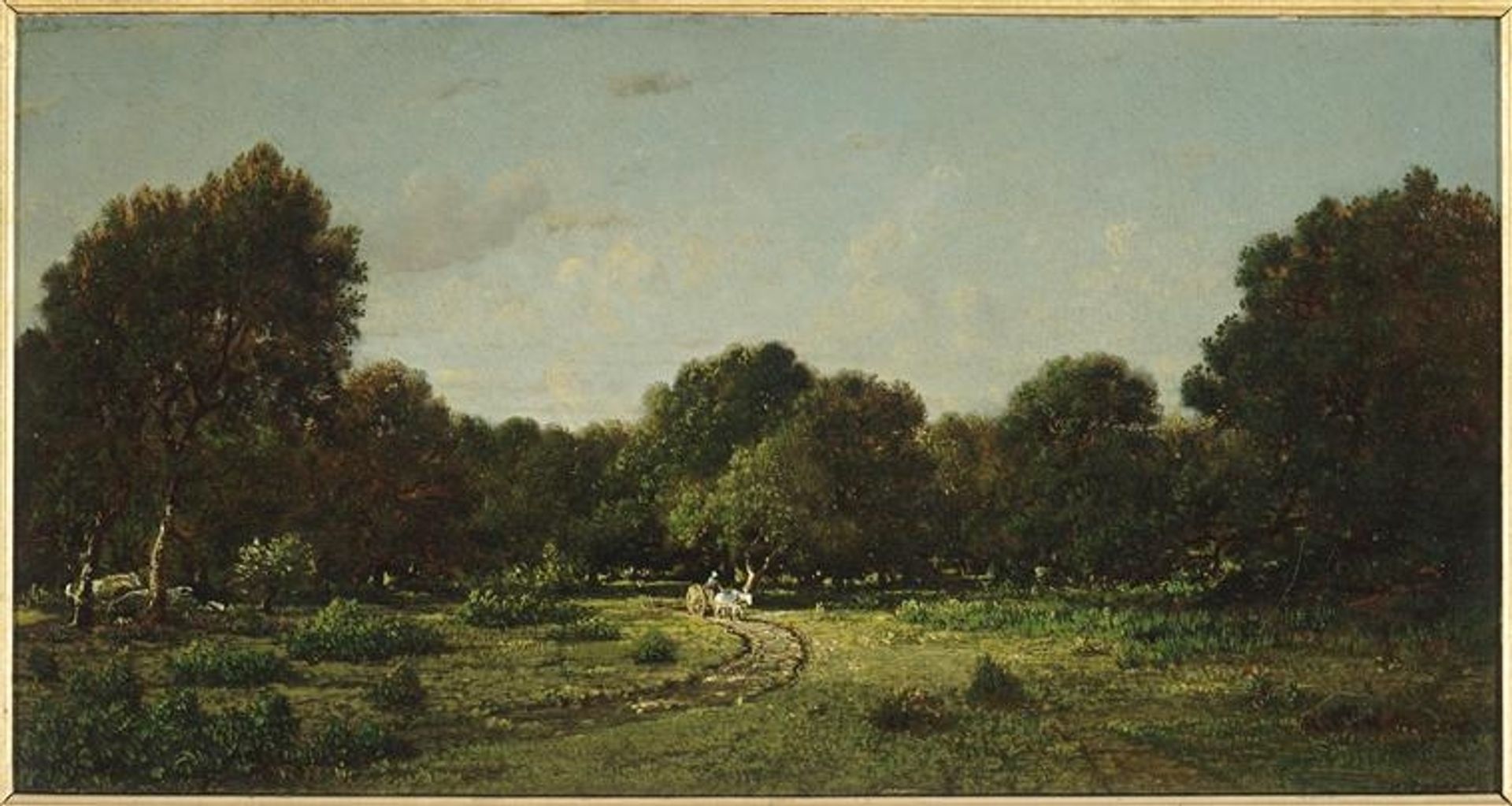 Clearing in the high forest of Fontainebleau forest X, said the cart by Theodore Rousseau