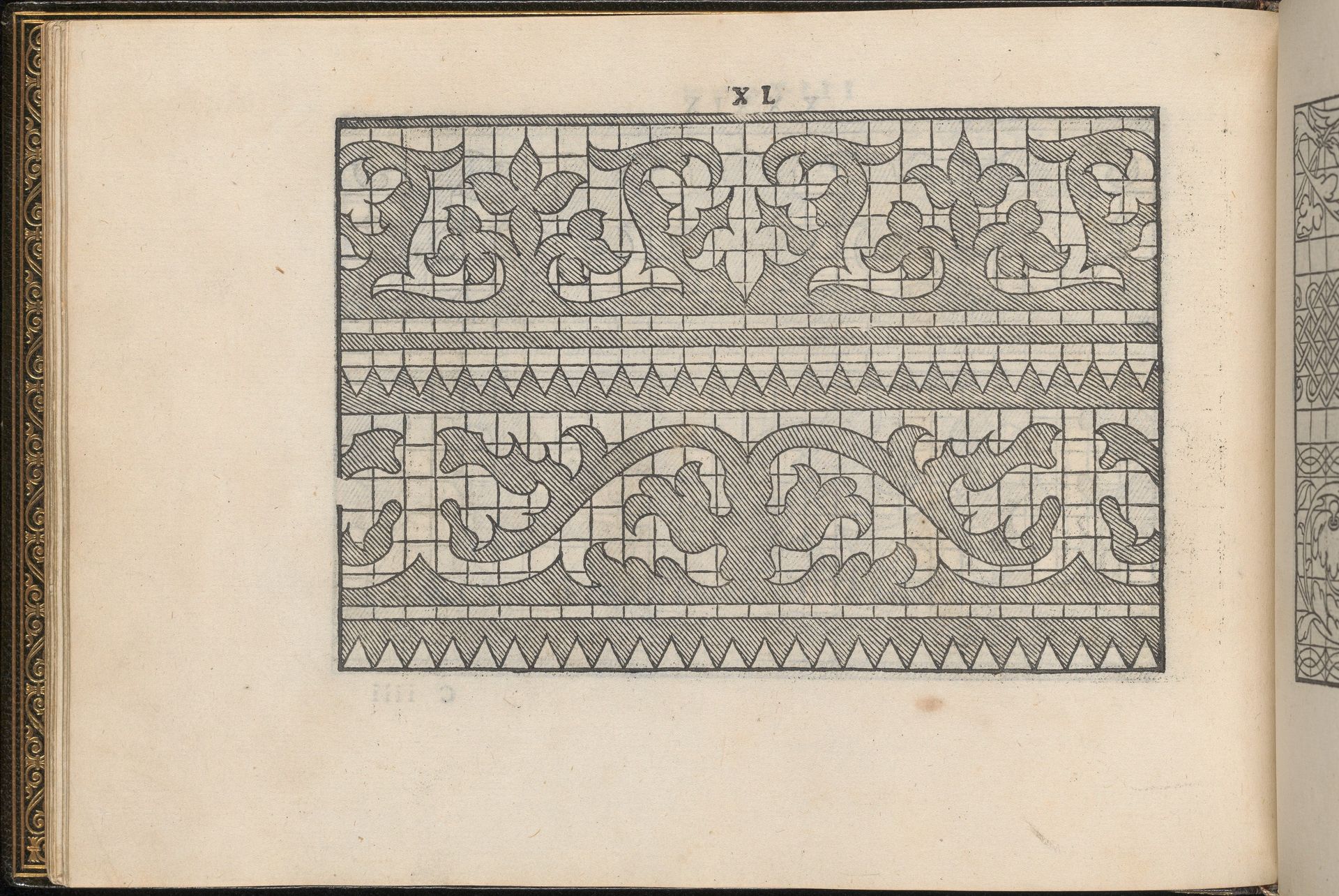 La Vera Perfettione del Disegno di varie sorti di recami, page 20 (verso) by Giovanni Ostaus