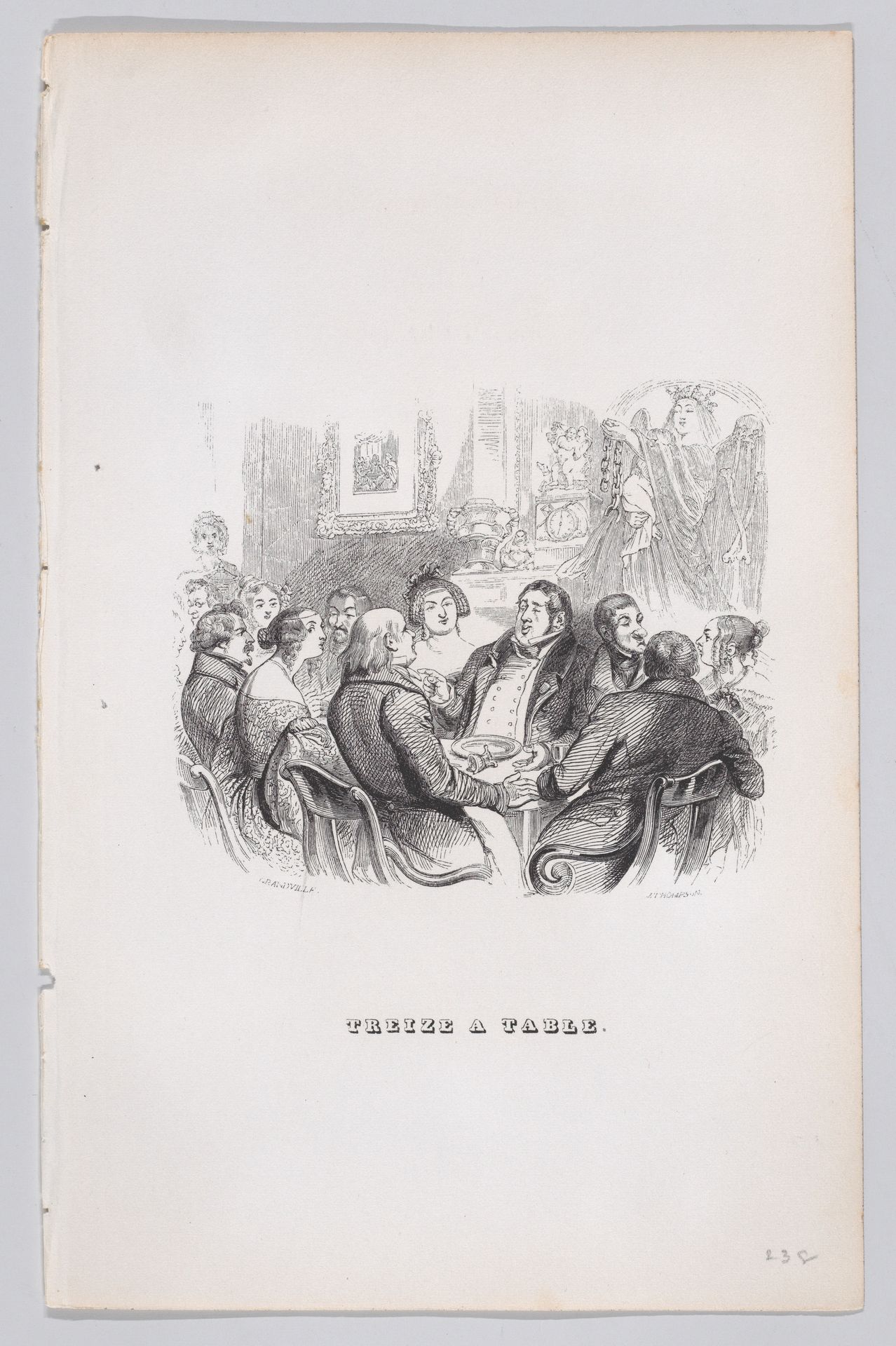 "Thirteen at the Table" from The Complete Works of Béranger by J. J. Grandville