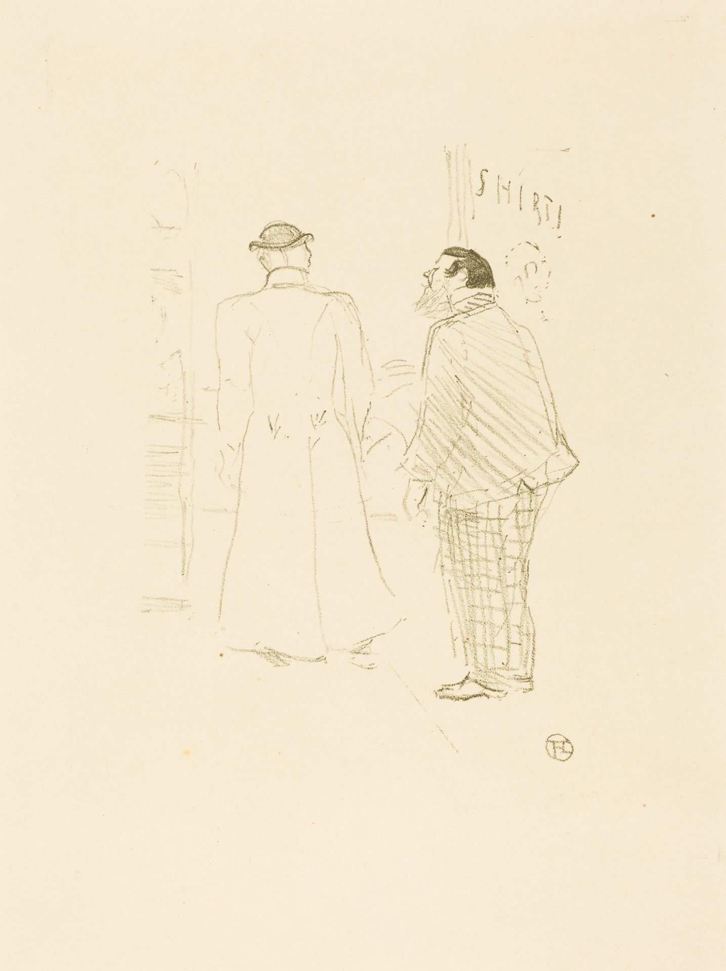 The First Vendor of Jourdan and Brown (Le premier vendeur de Jourdan et Brown) by Henri de Toulouse-Lautrec