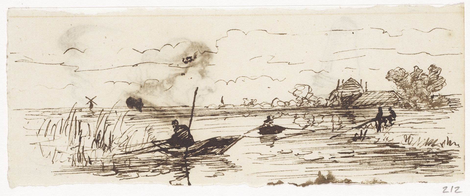 Rivierlandschap by Johannes Tavenraat