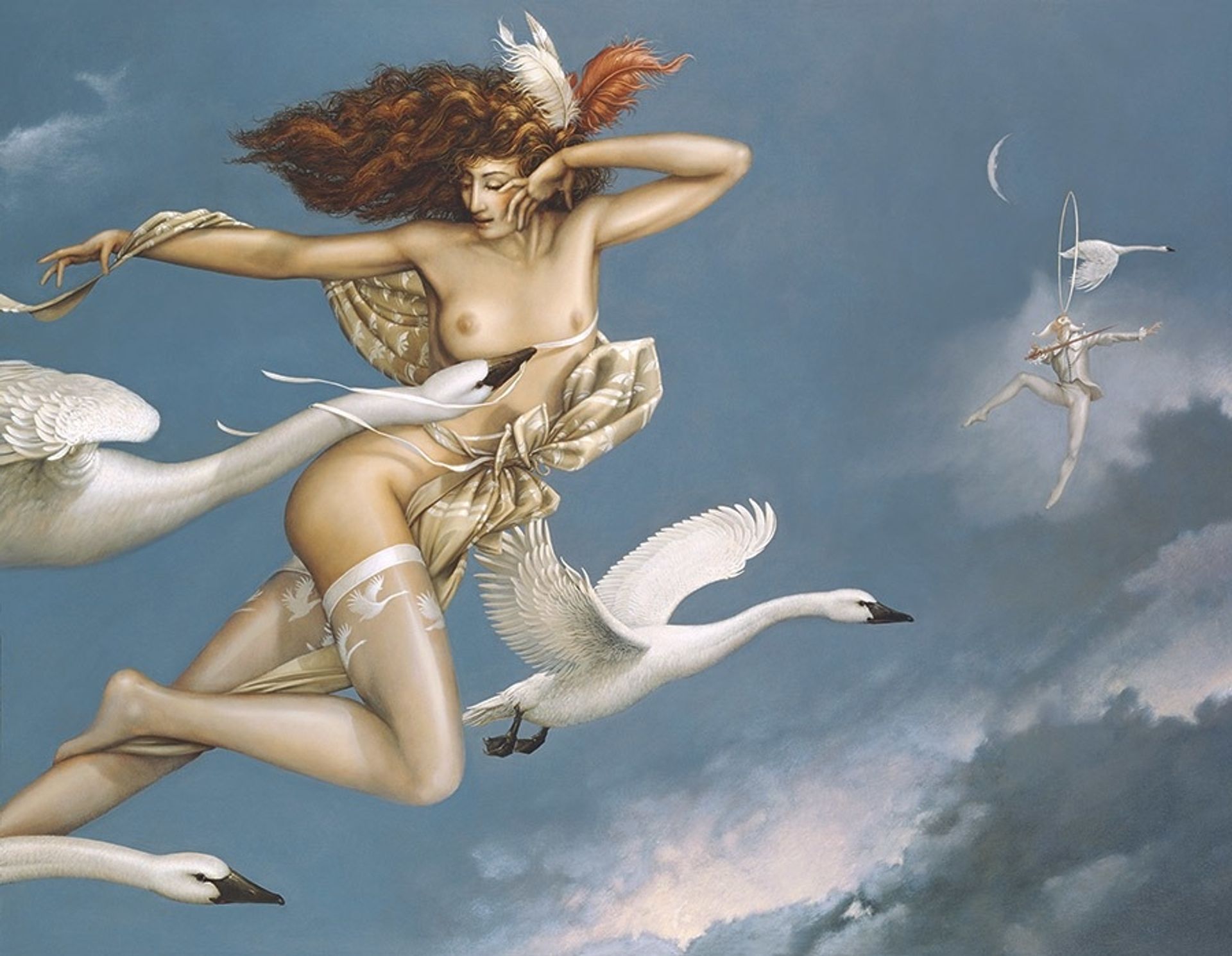 Night Flight by Michael Parkes