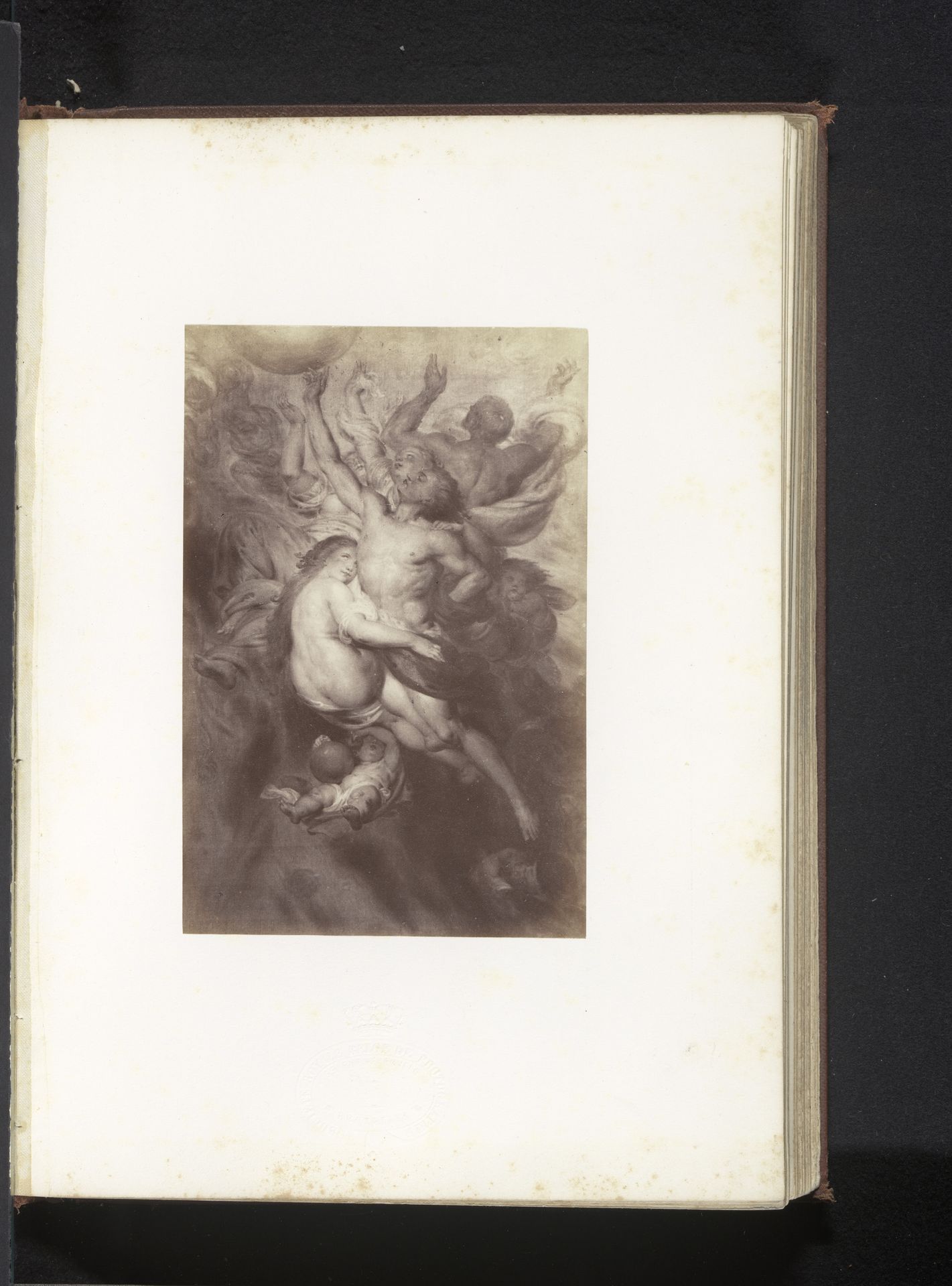 Fotoreproductie van De menselijke macht kent geen grenzen door Antoine Wiertz by Edmond Fierlants