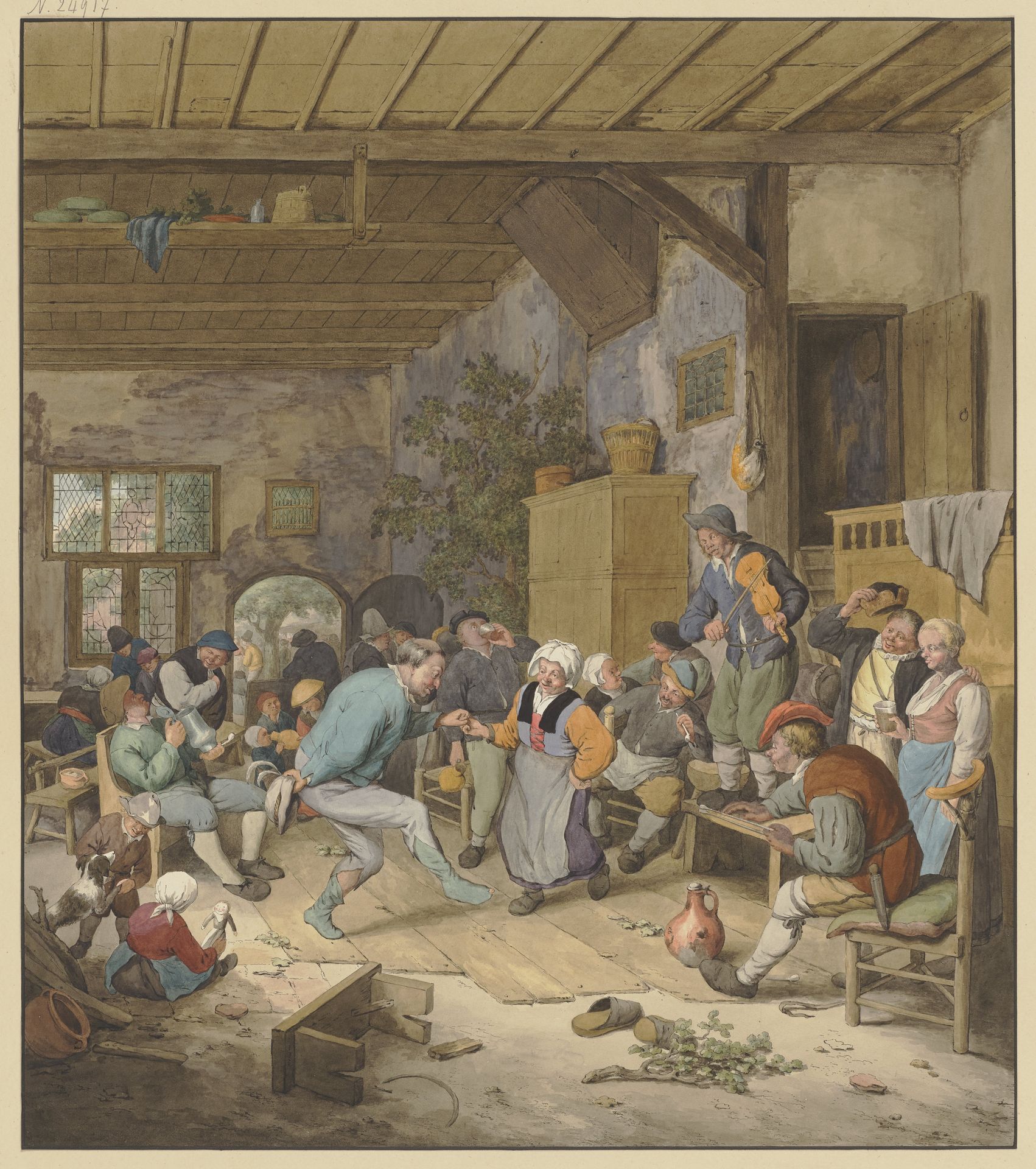 Tanzende Bauern in der Schenke by Regnu