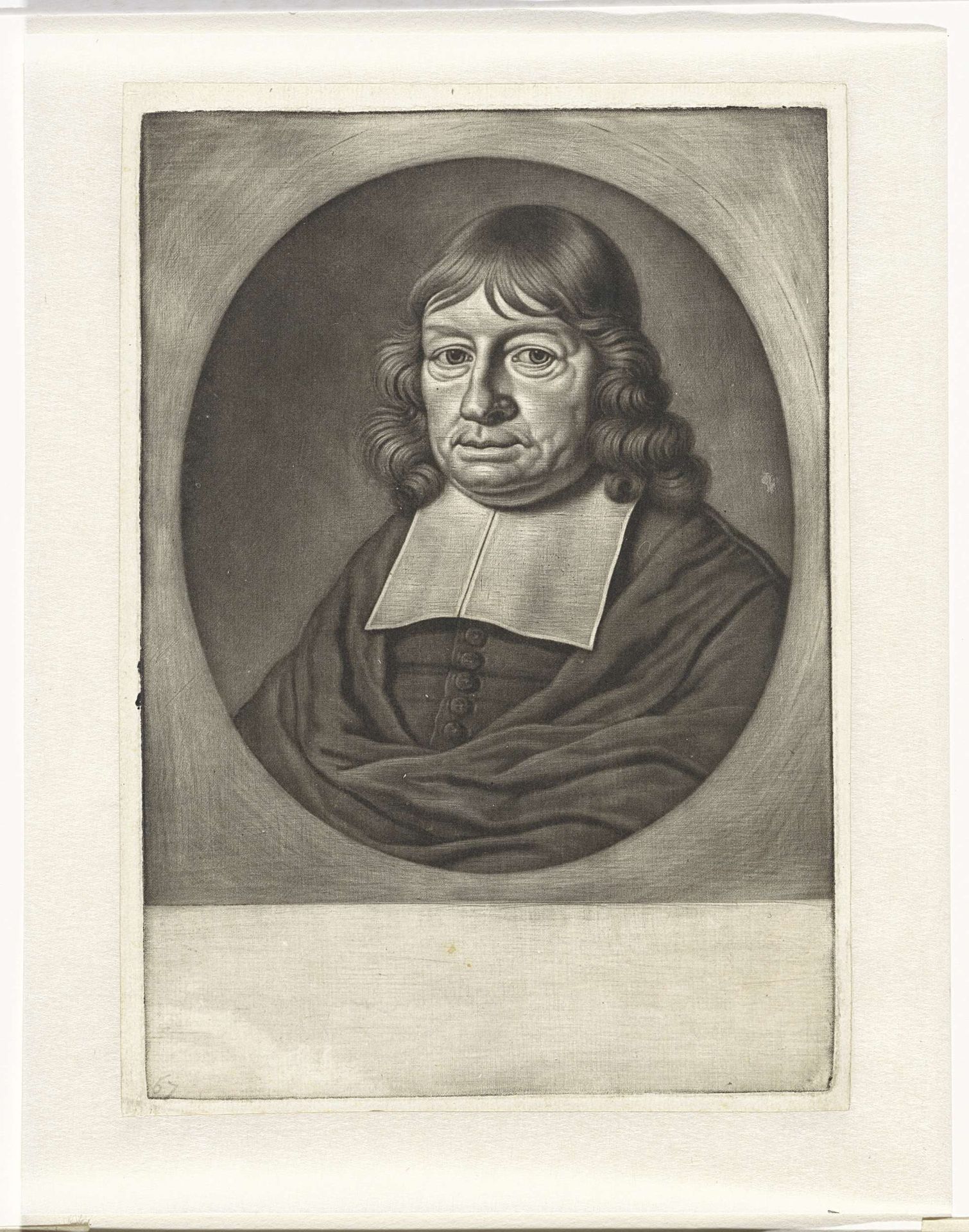 Portret van de remonstrantse dominee Isaac Pontanus by Michiel van Musscher