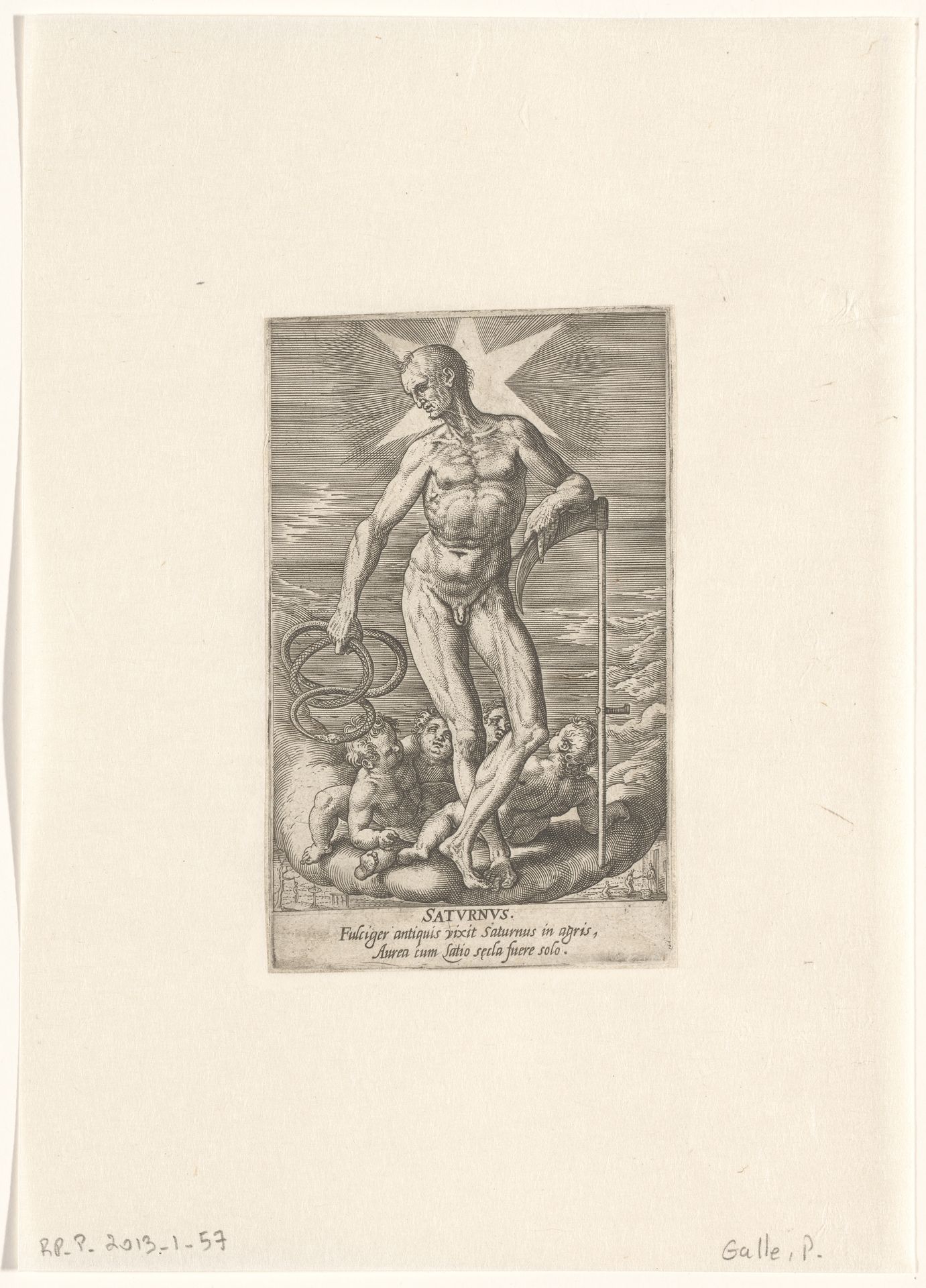 Saturnus by Philips Galle