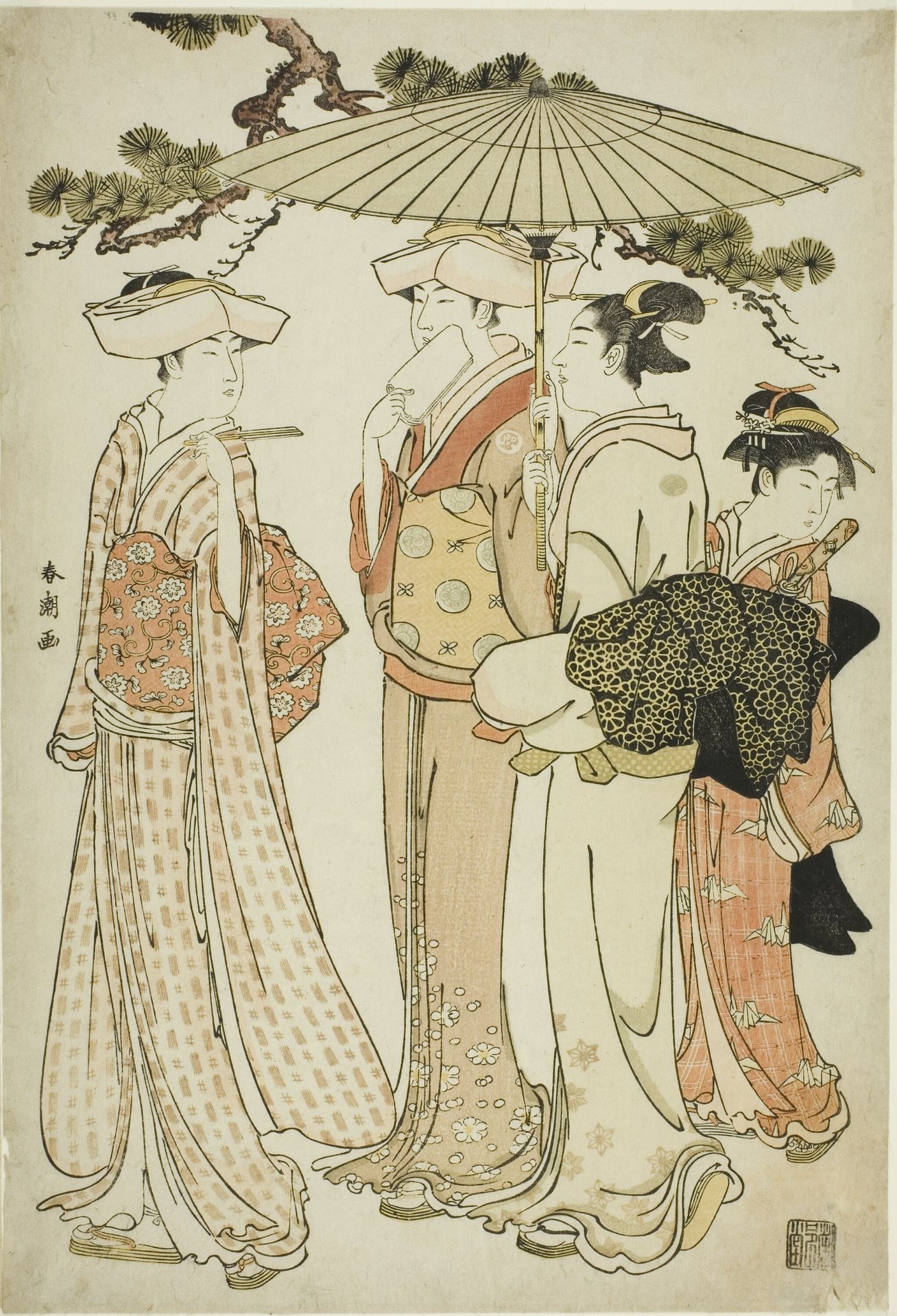 Out for a Walk by Katsukawa Shunchō