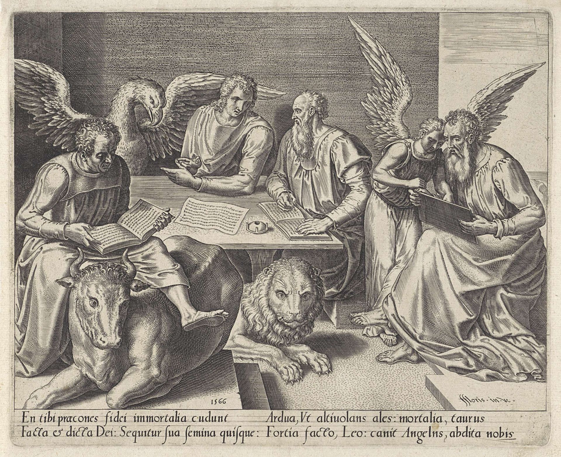 Evangelisten aan het werk by Anonymous