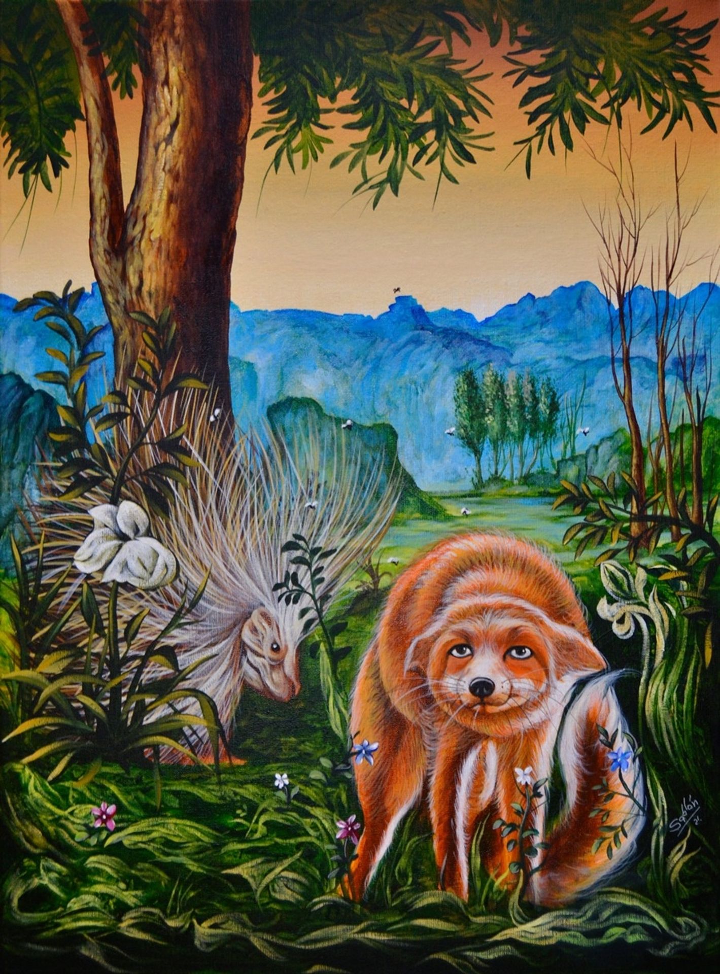 Le Renard, les Mouches et le Hérisson by Carlos Sablòn