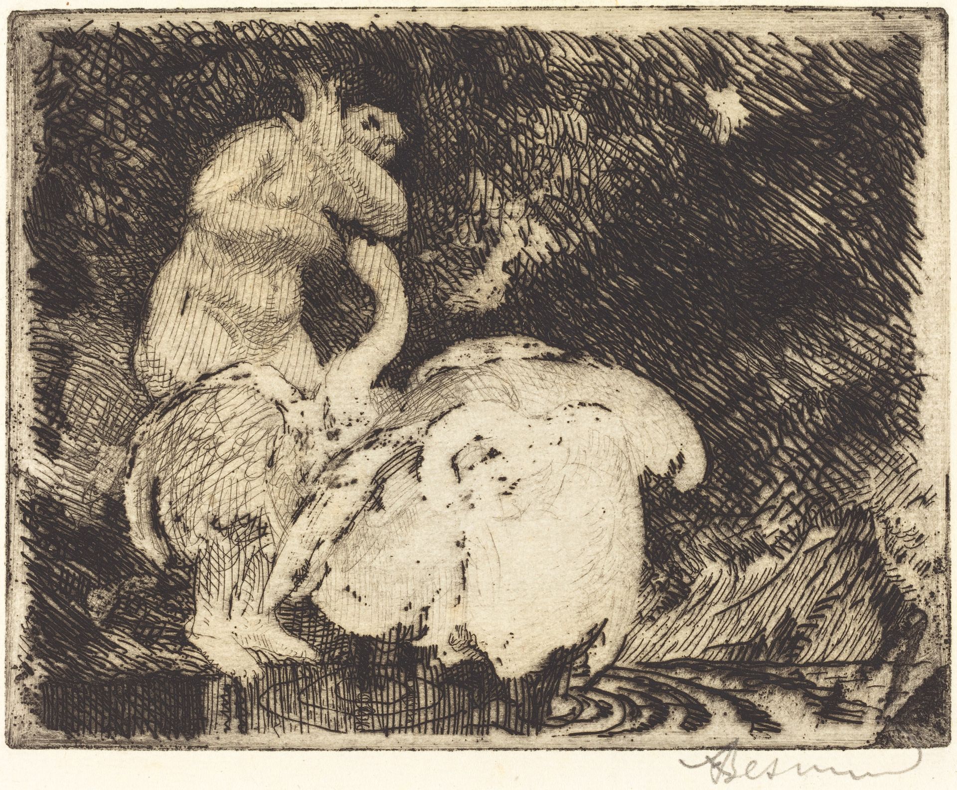 Leda Bathing (léda Au Bain) by Paul-Albert Besnard
