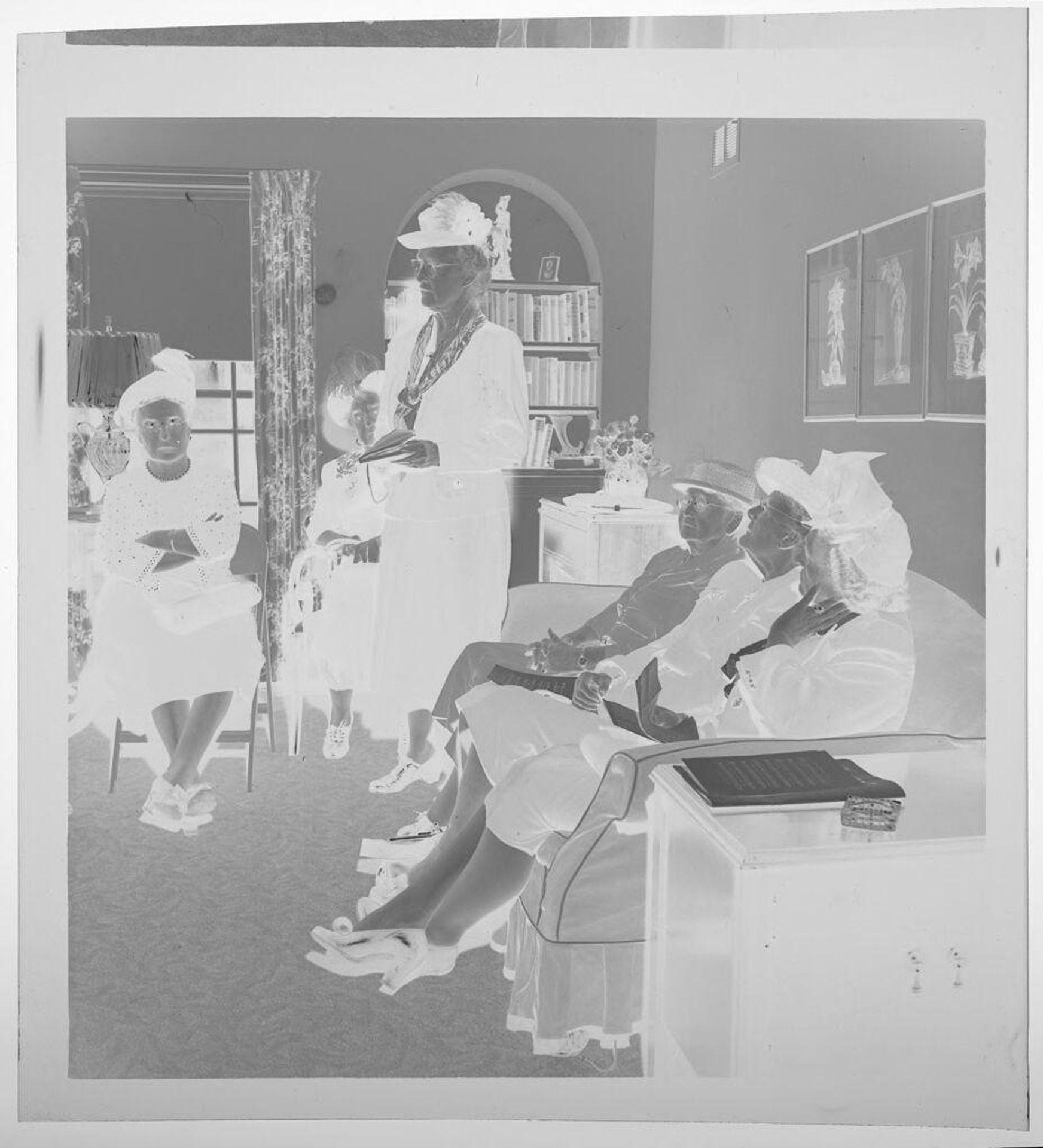 Untitled (elderly women at DAR meeting) by Jack Gould