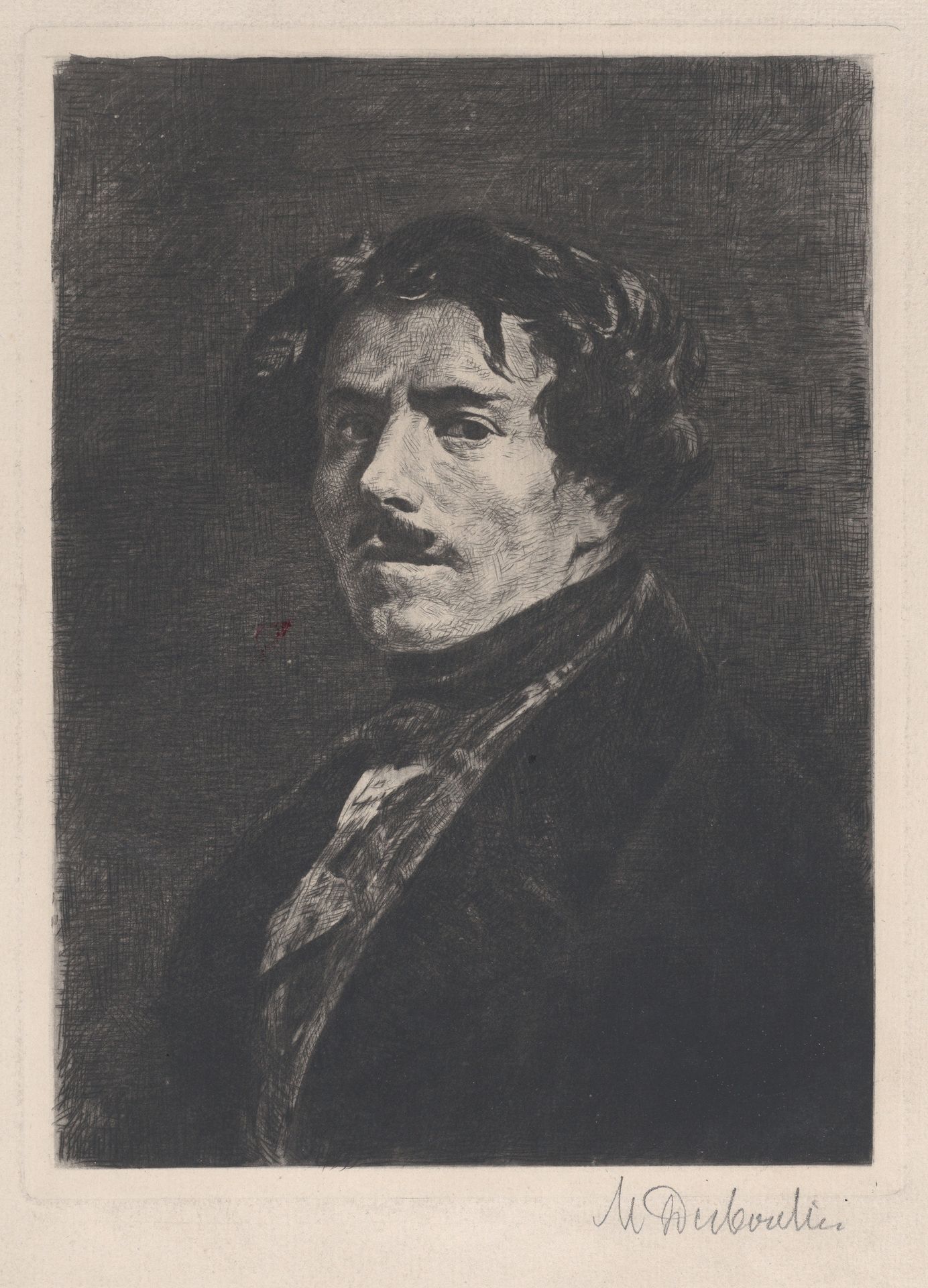 Portrait of Eugène Delacroix by Marcellin Desboutin