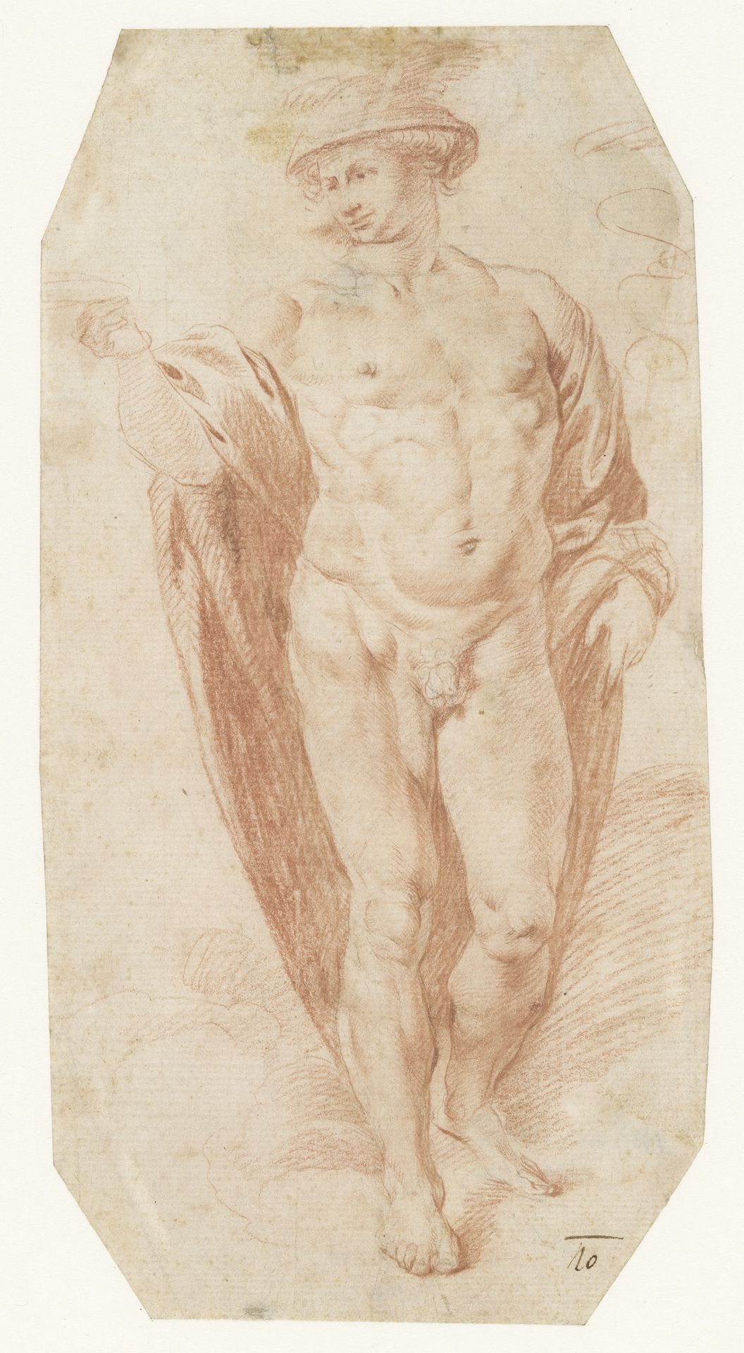 Staande Mercurius by Caesar Boëtius van Everdingen