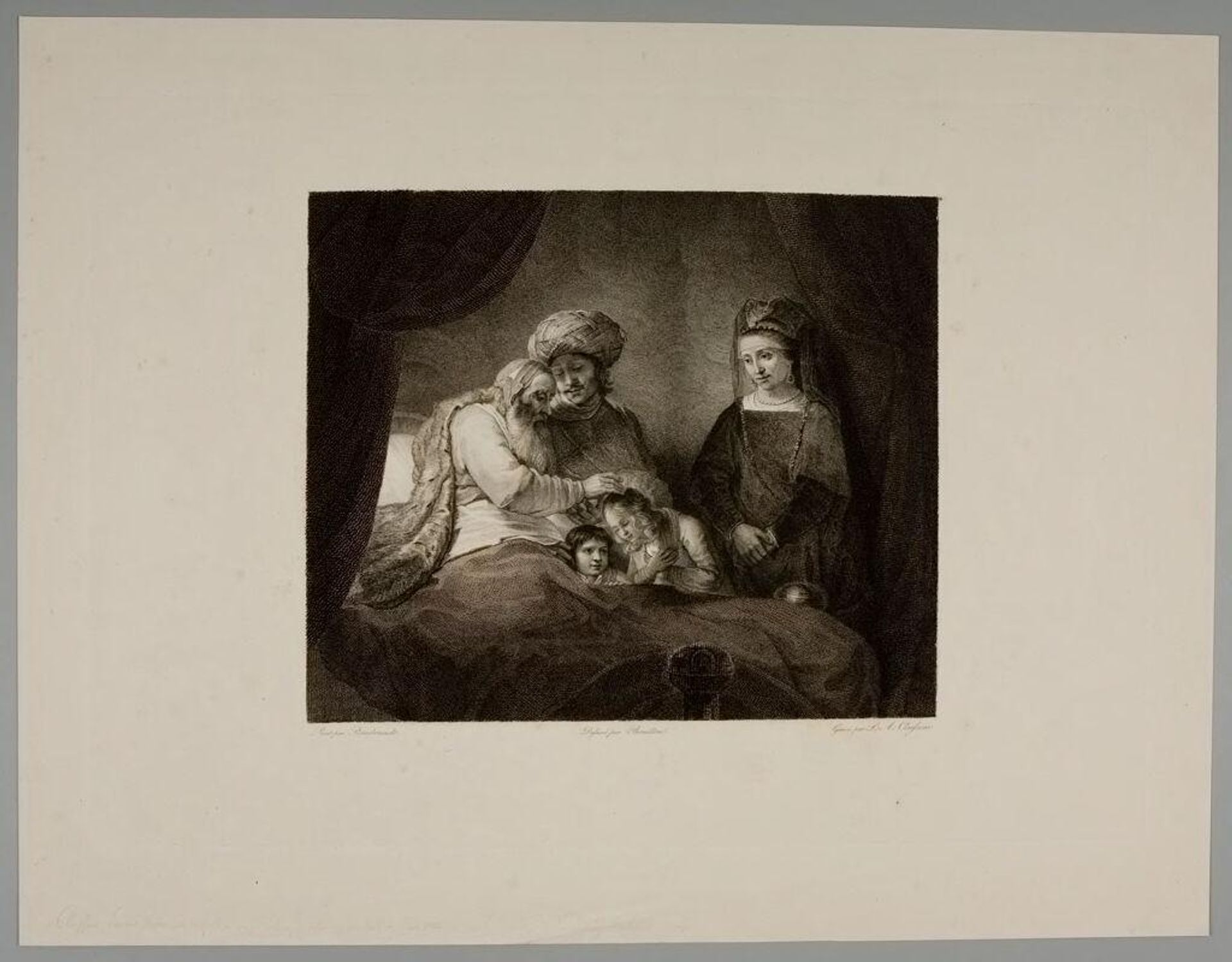 Jacob Blessing the Sons of Joseph by Lambert Antoine Claessens