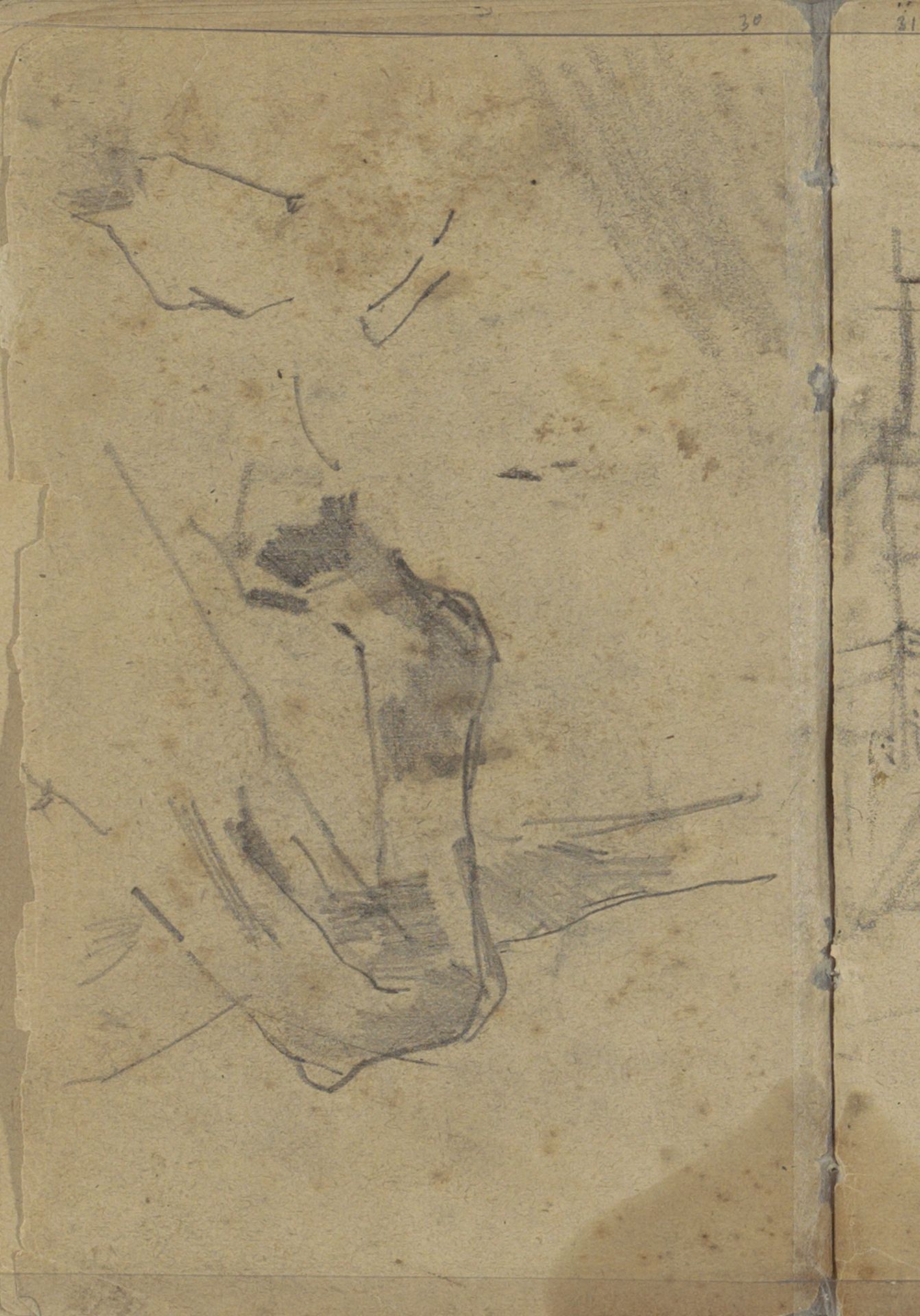 Studies, mogelijk van paarden by George Hendrik Breitner