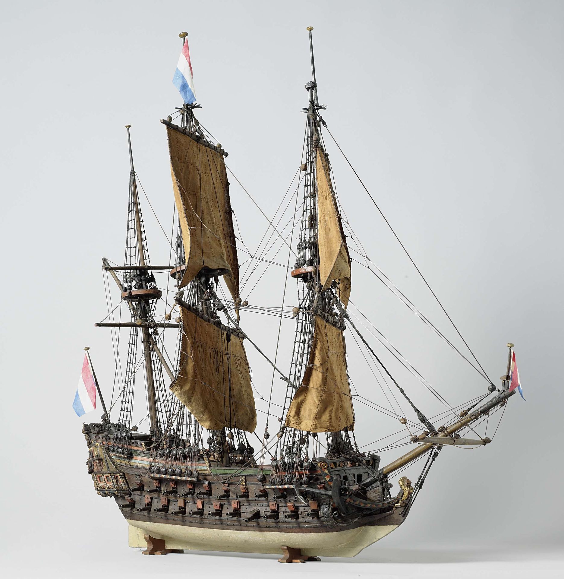 Model van het oorlogschip Salamander of Draak by Anonymous