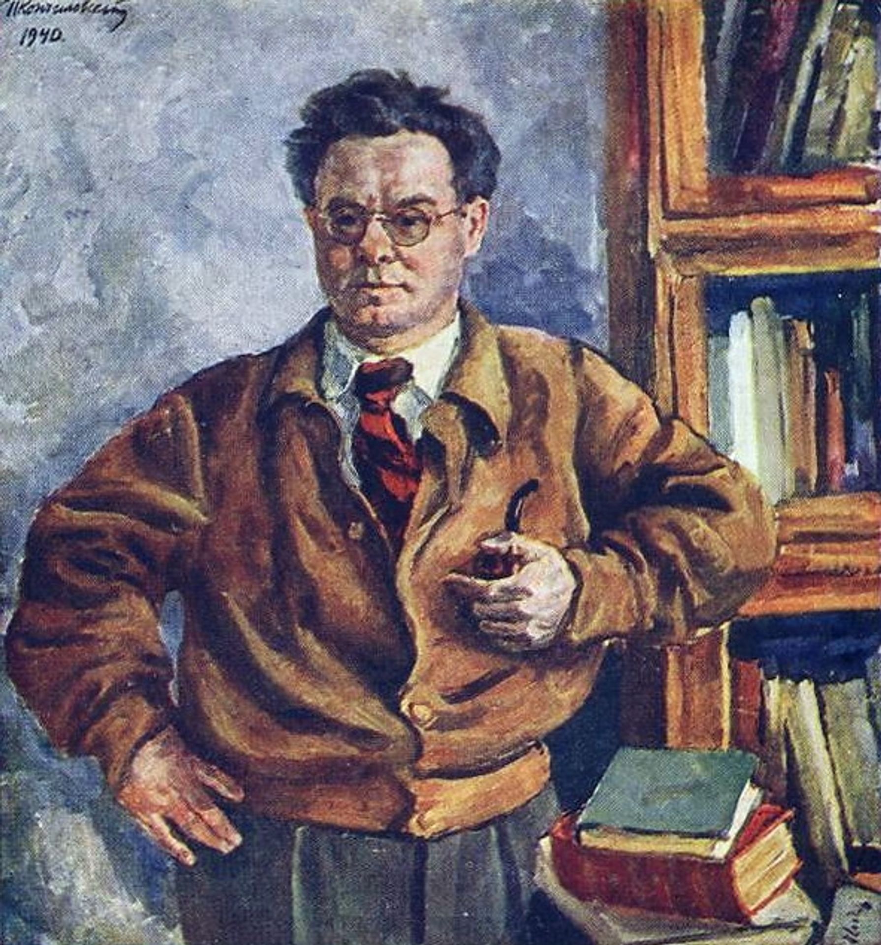 Portrait of V. V. Ivanov by Pyotr Konchalovsky