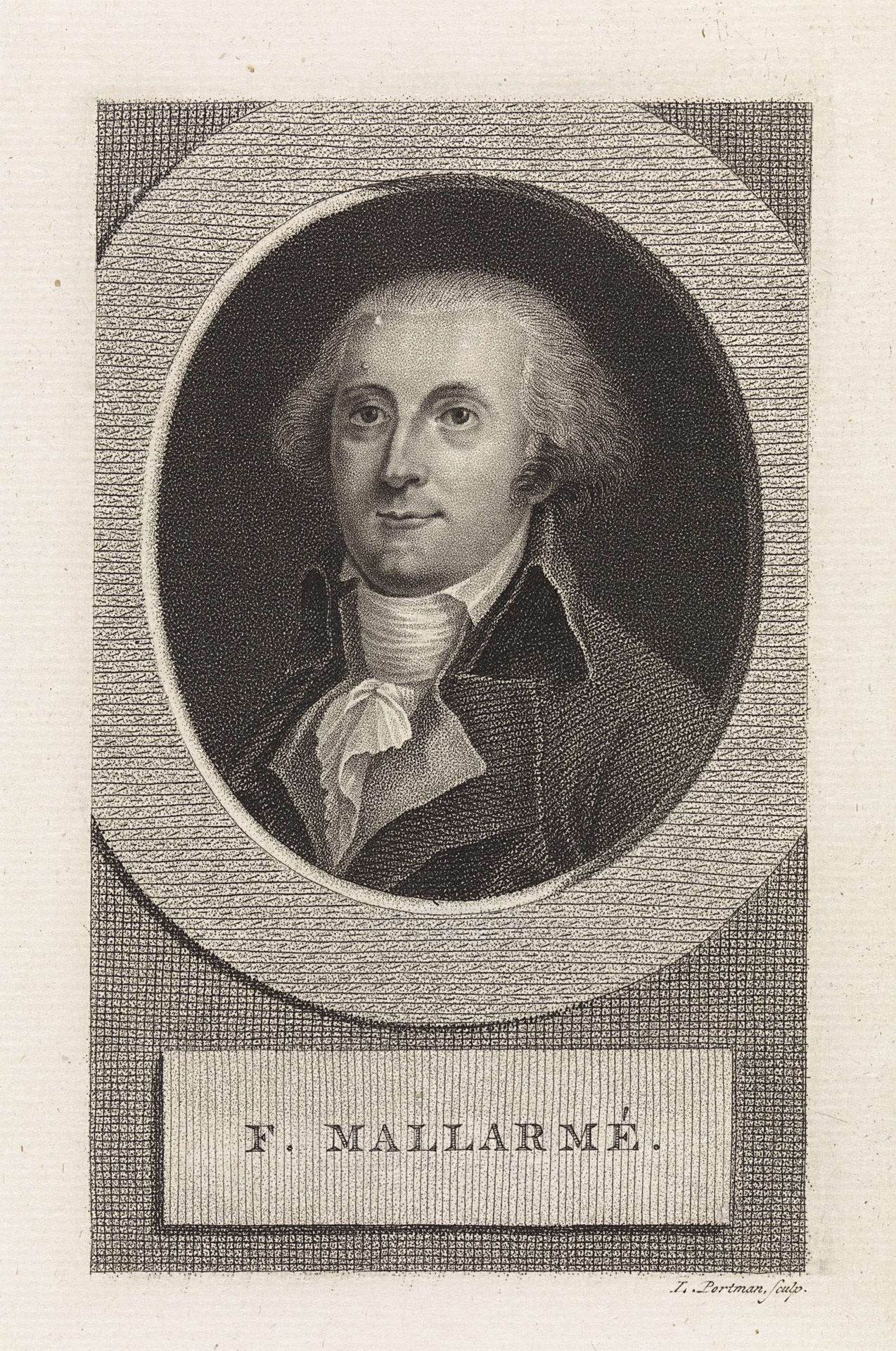 Portret van de Franse politicus François-René-Auguste Mallarmé by Ludwig Gottlieb Portman