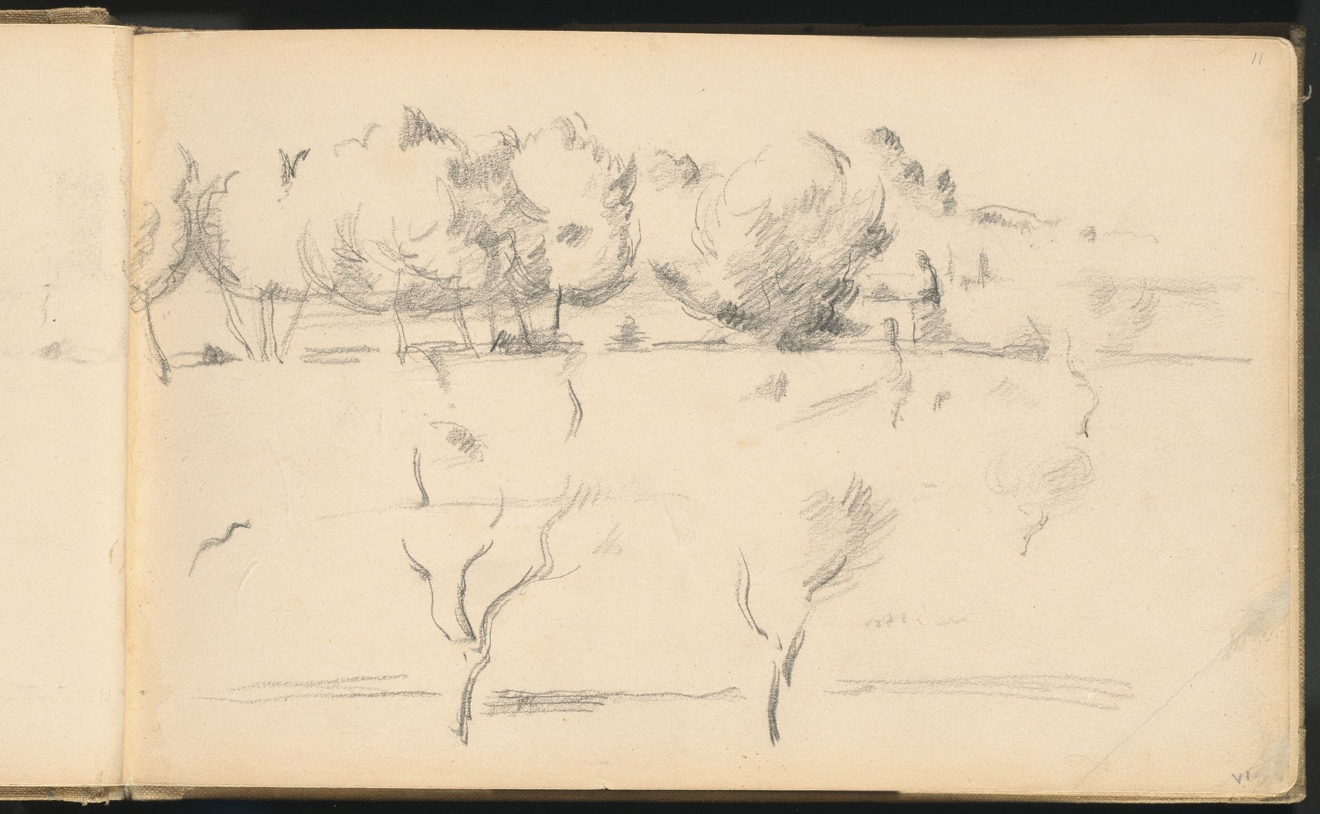 Landscape with Trees by Paul Cézanne