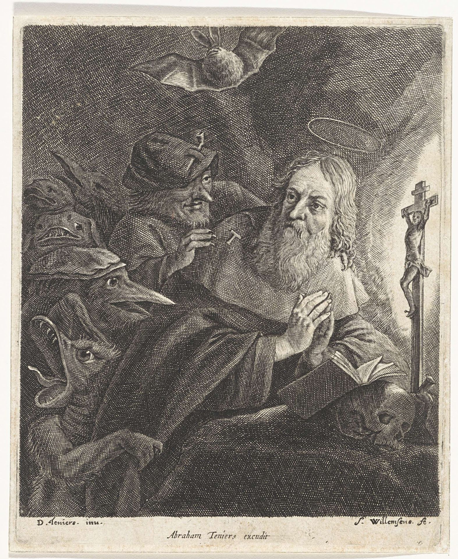Verzoeking van de heilige Antonius by Sidrach Willemsens