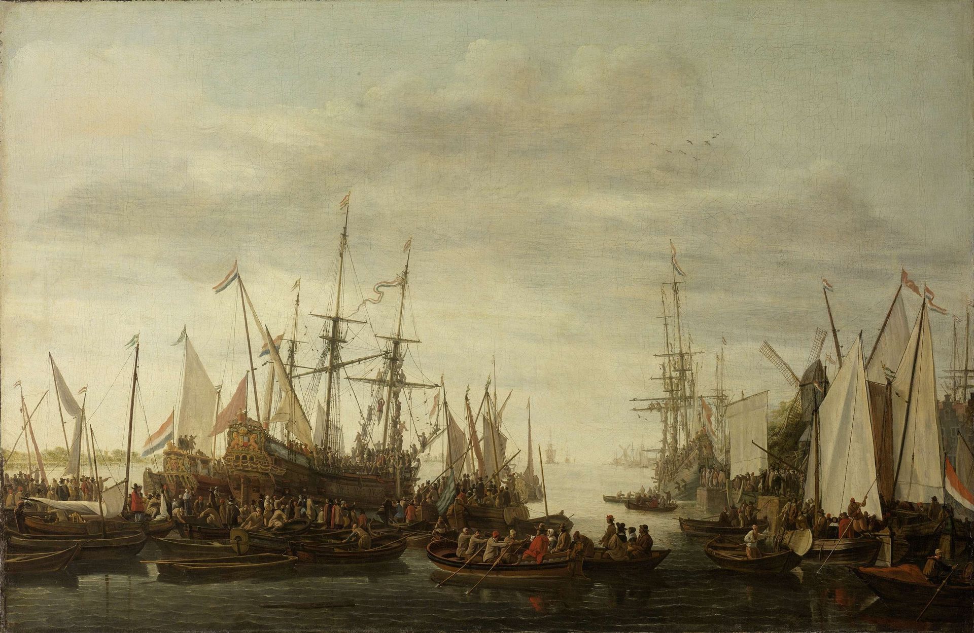 Het kielhalen van de scheepschirurgijn van admiraal Jan van Nes by Lieve Pietersz. Verschuier