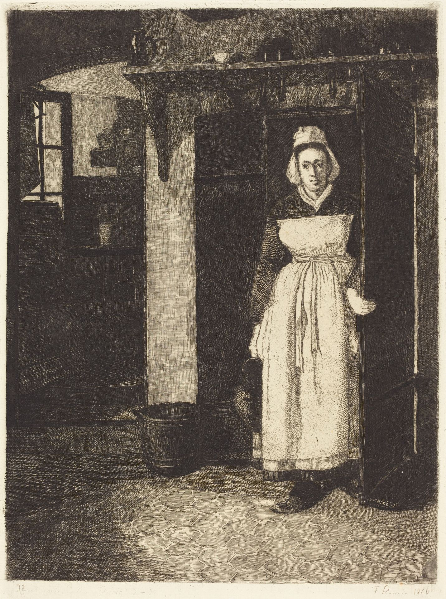 The Basement Door (La Sortie de Cave) by François Bonvin