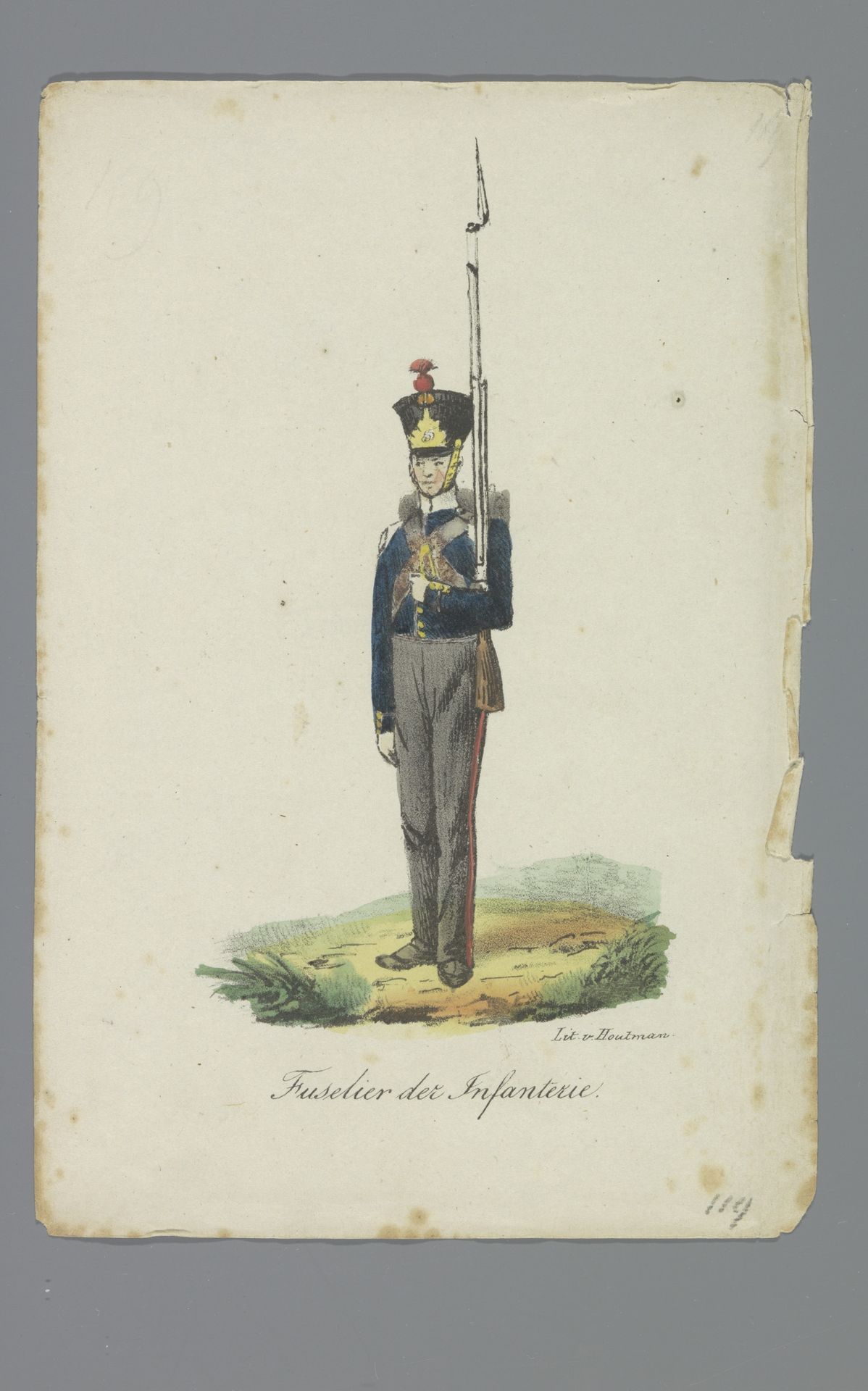 Fuselier der Infanterie by Albertus Verhoesen