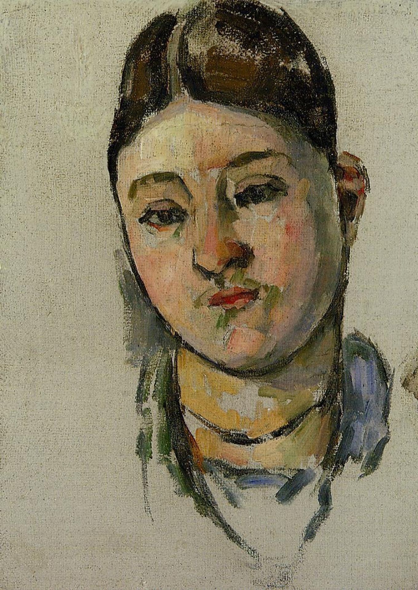 Portrait of Madame Cezanne by Paul Cézanne
