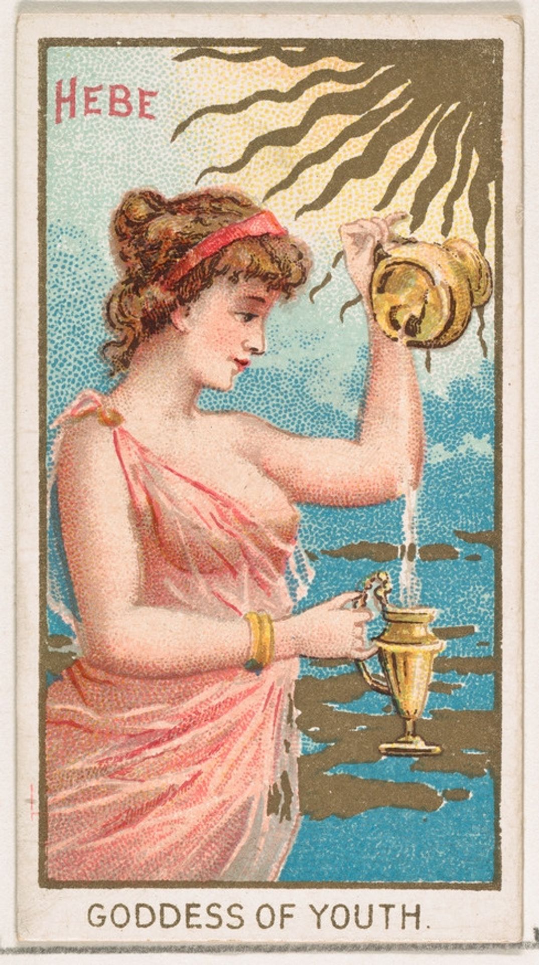 Hebe, Goddess of Youth, from the Goddesses of the Greeks and Romans series (N188) issued by Wm. S. Kimball & Co. by William S. Kimball & Company