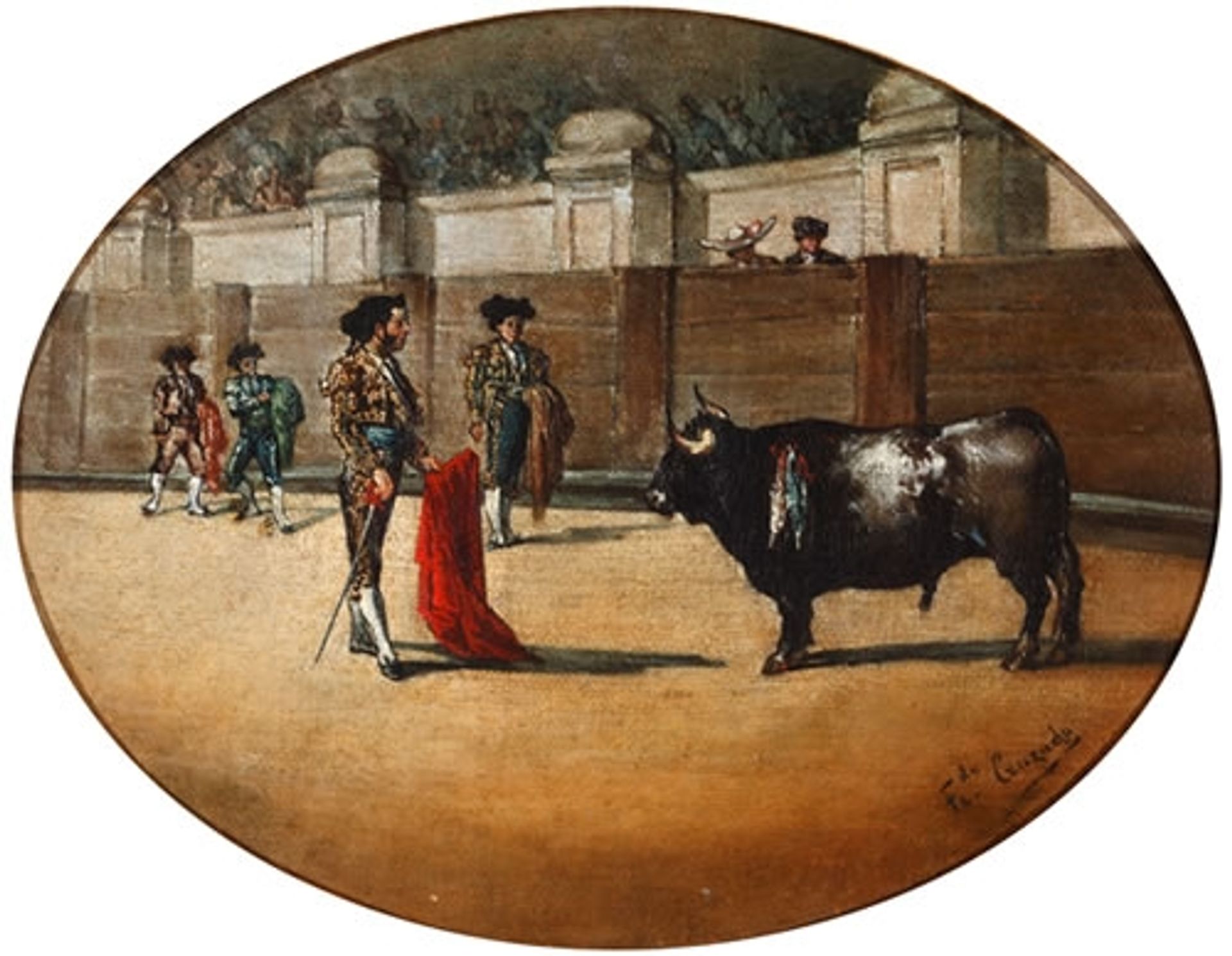 El pase de muleta by Joaquin Manuel Fernandez Cruzado