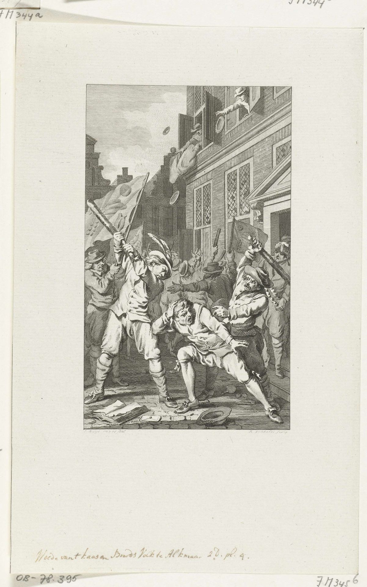 Opstand van het Kaas- en Broodvolk te Alkmaar, 1492 by Reinier Vinkeles