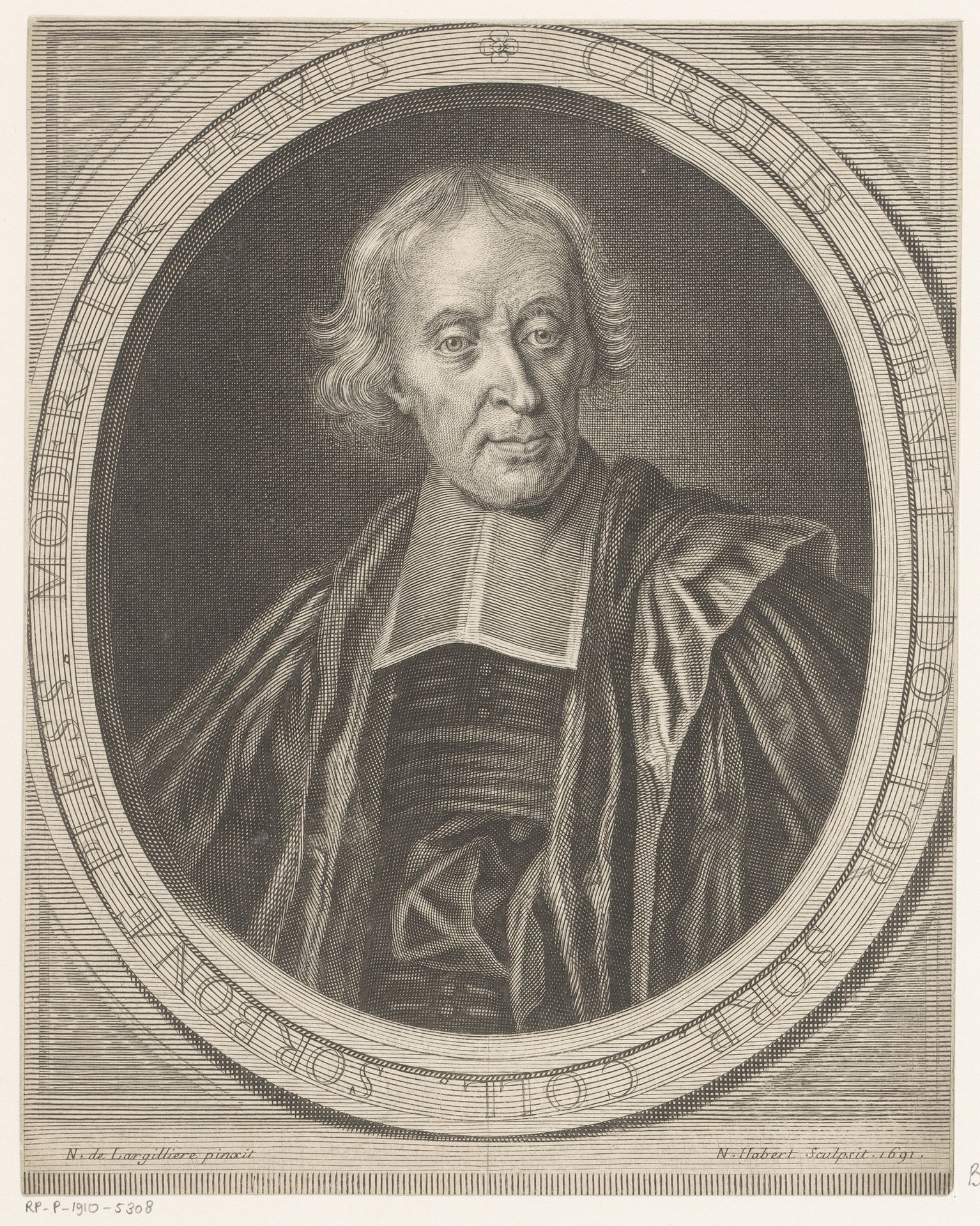 Portret van Charles Gobinet by Nicolas Habert