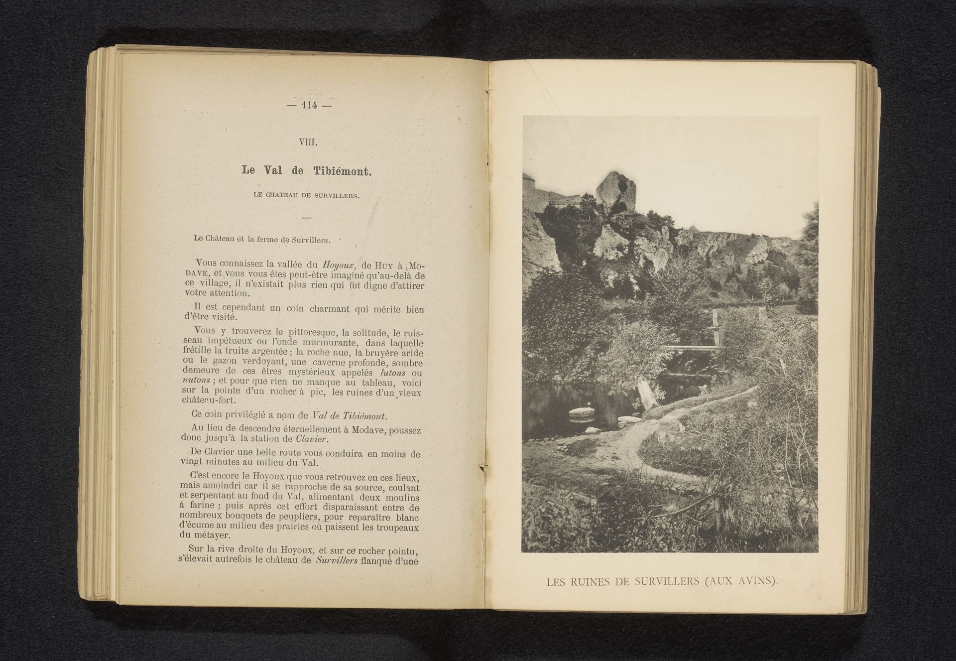 Gezicht op de ruïnes van Château de Survillers by Victor Gaillard