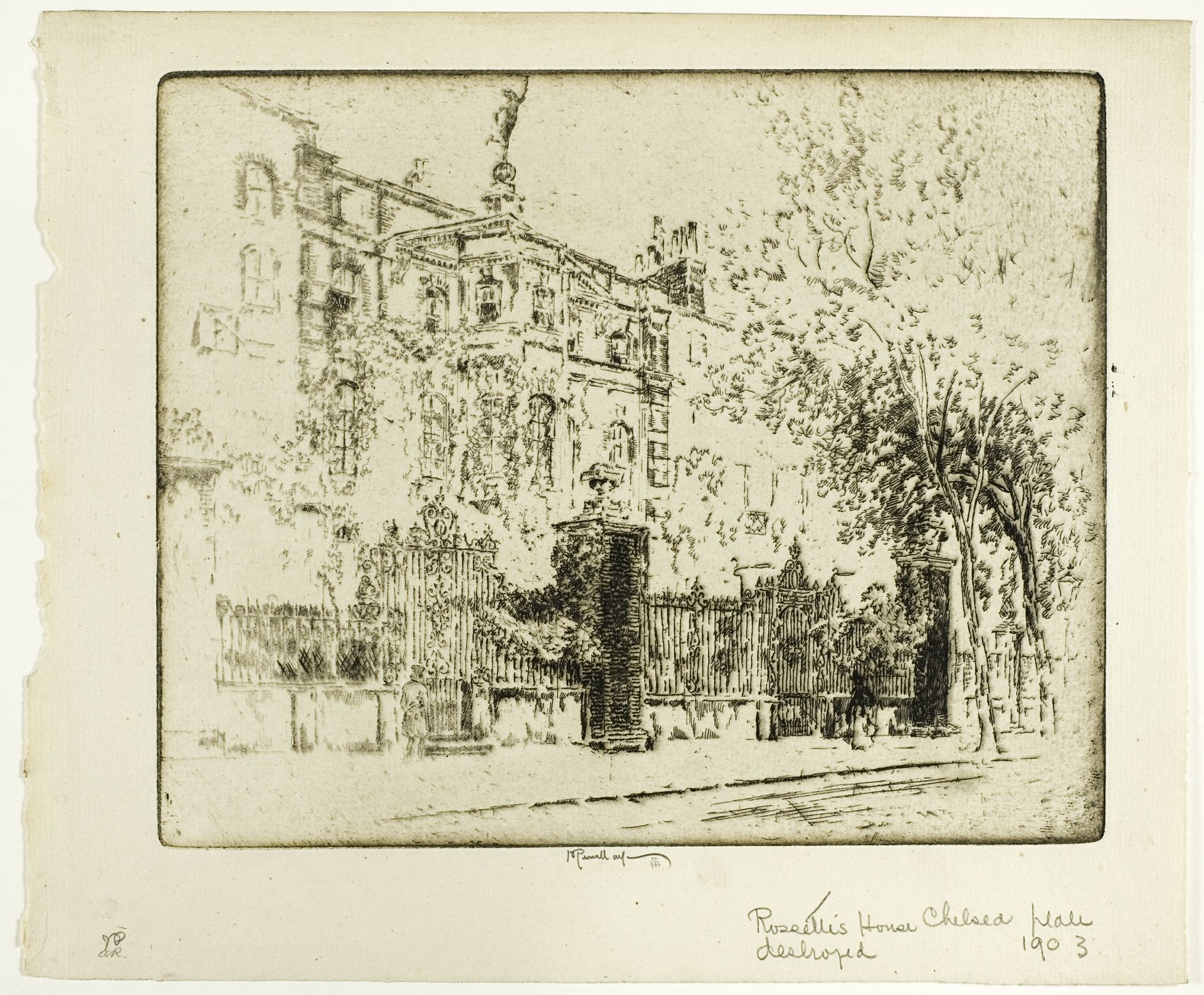 Rossetti's House by Joseph Pennell