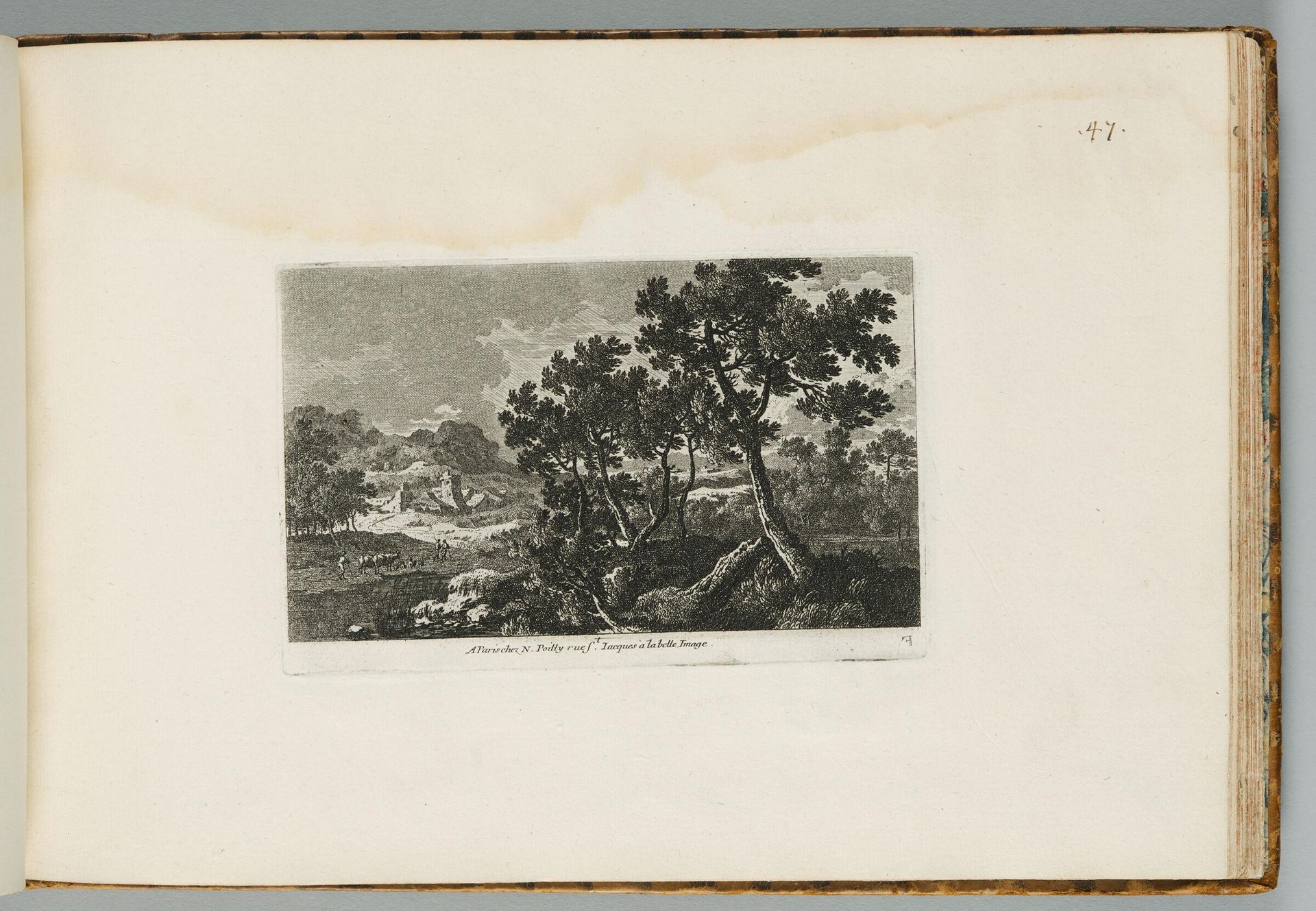 Stormy Landscape with a Grove of Windblown Trees by Adam Perelle