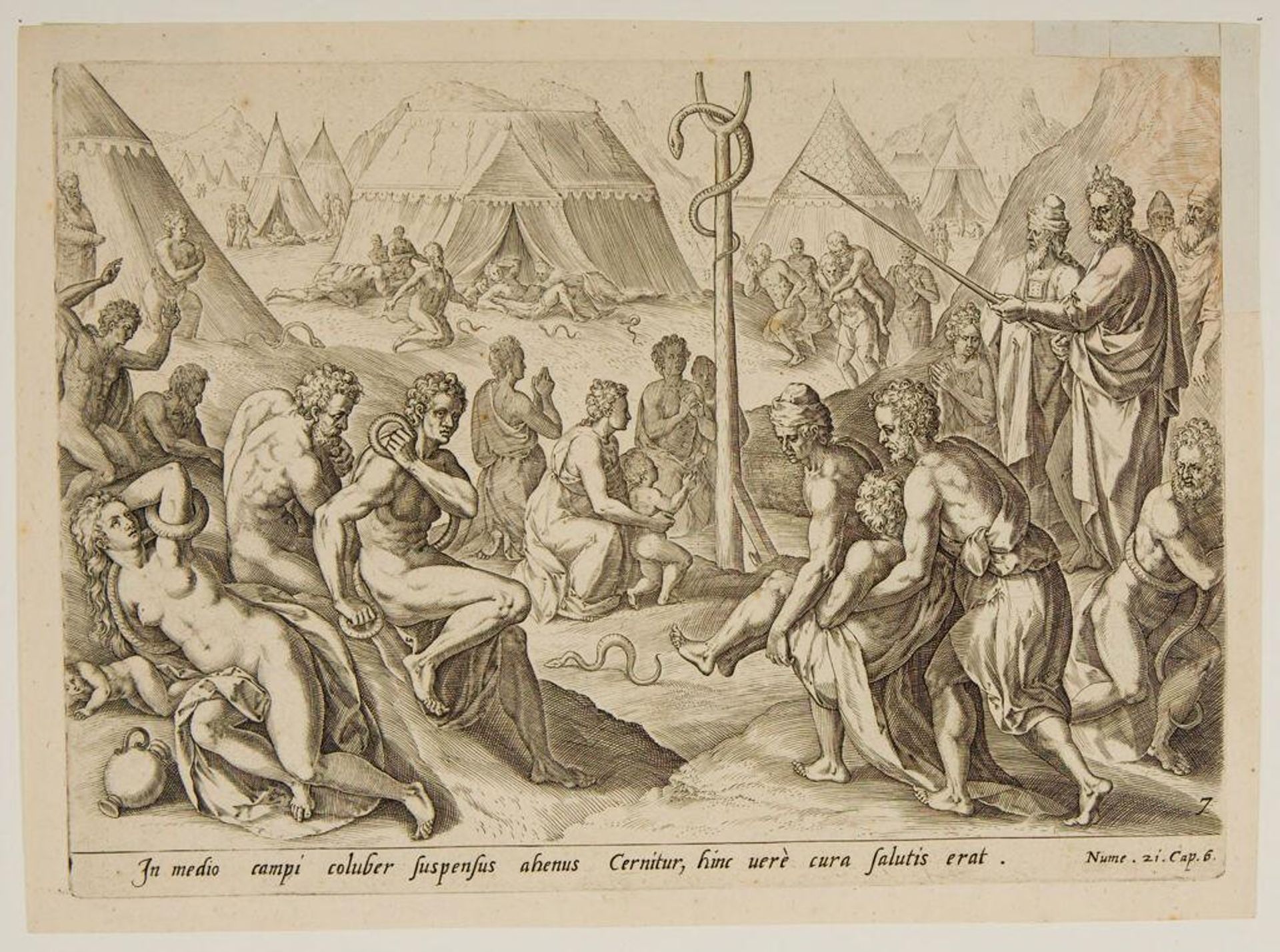Brazen Serpent by Johann Sadeler I