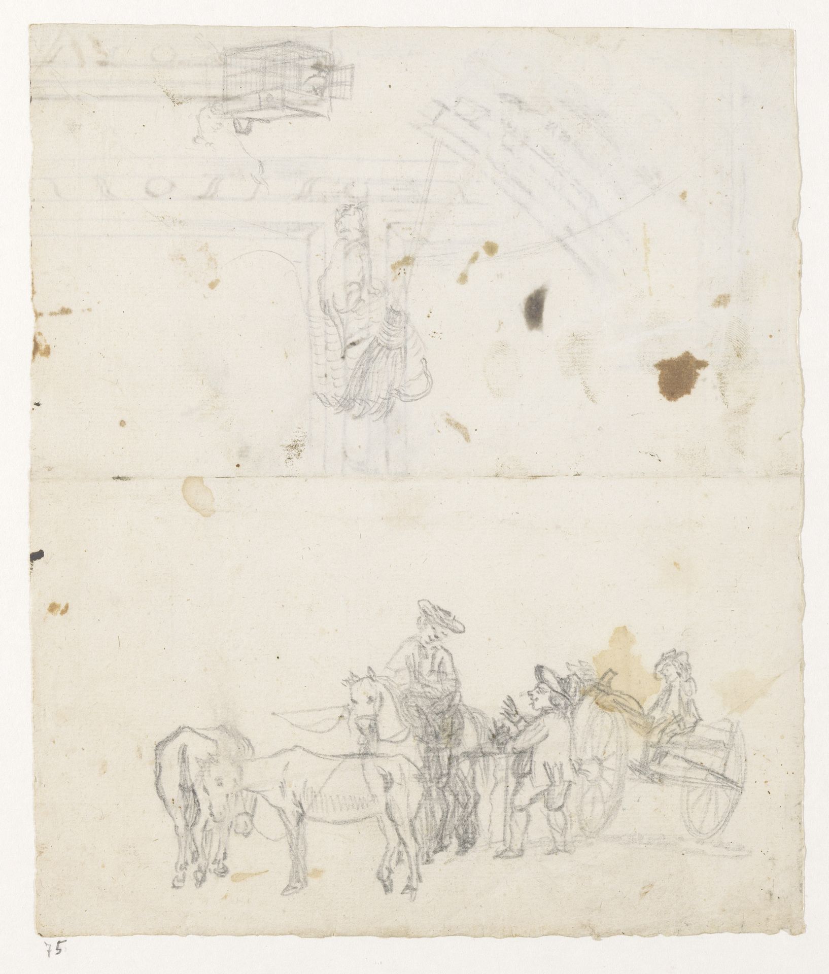 Schetsblad by Jan Brandes