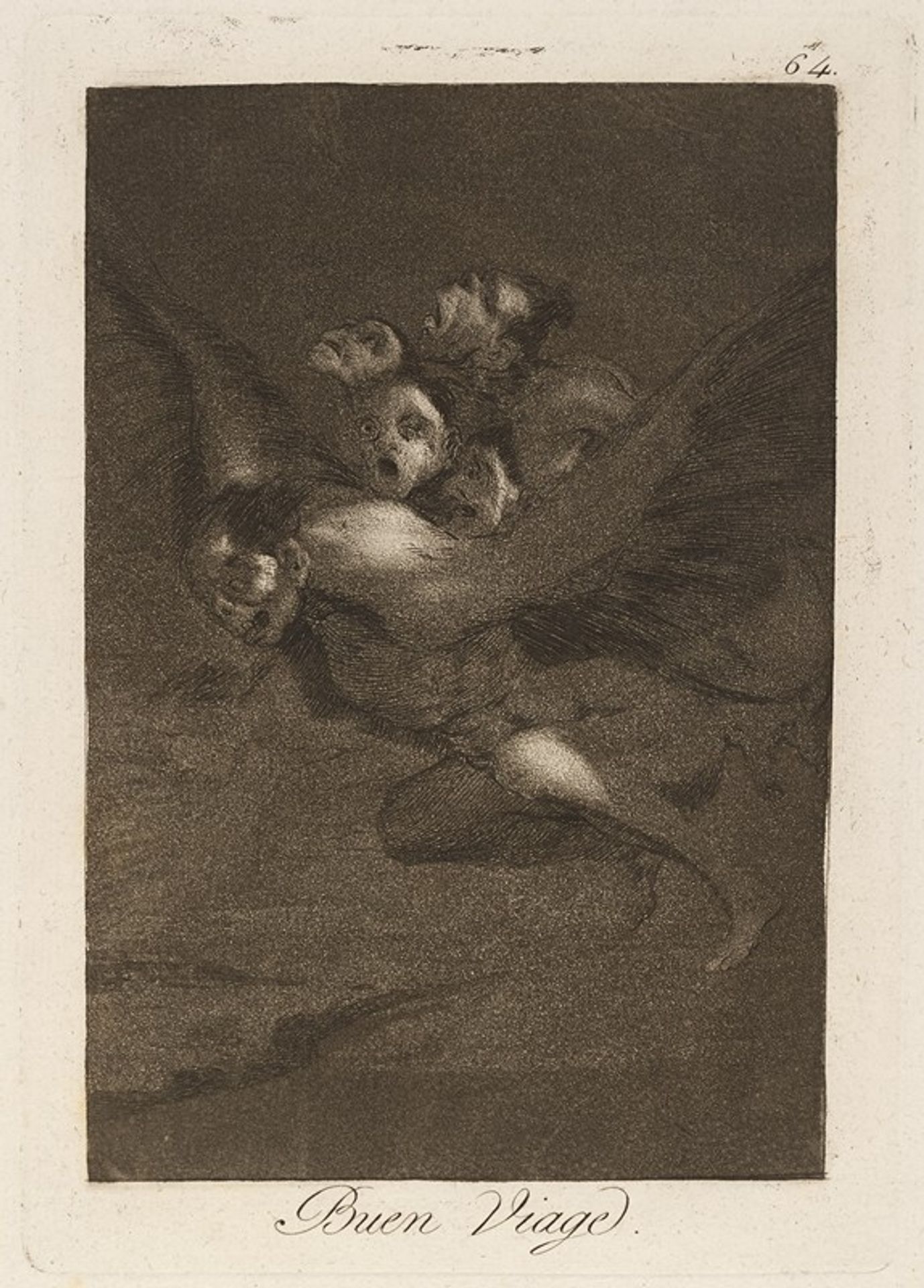 Buen Viage. by Francisco de Goya