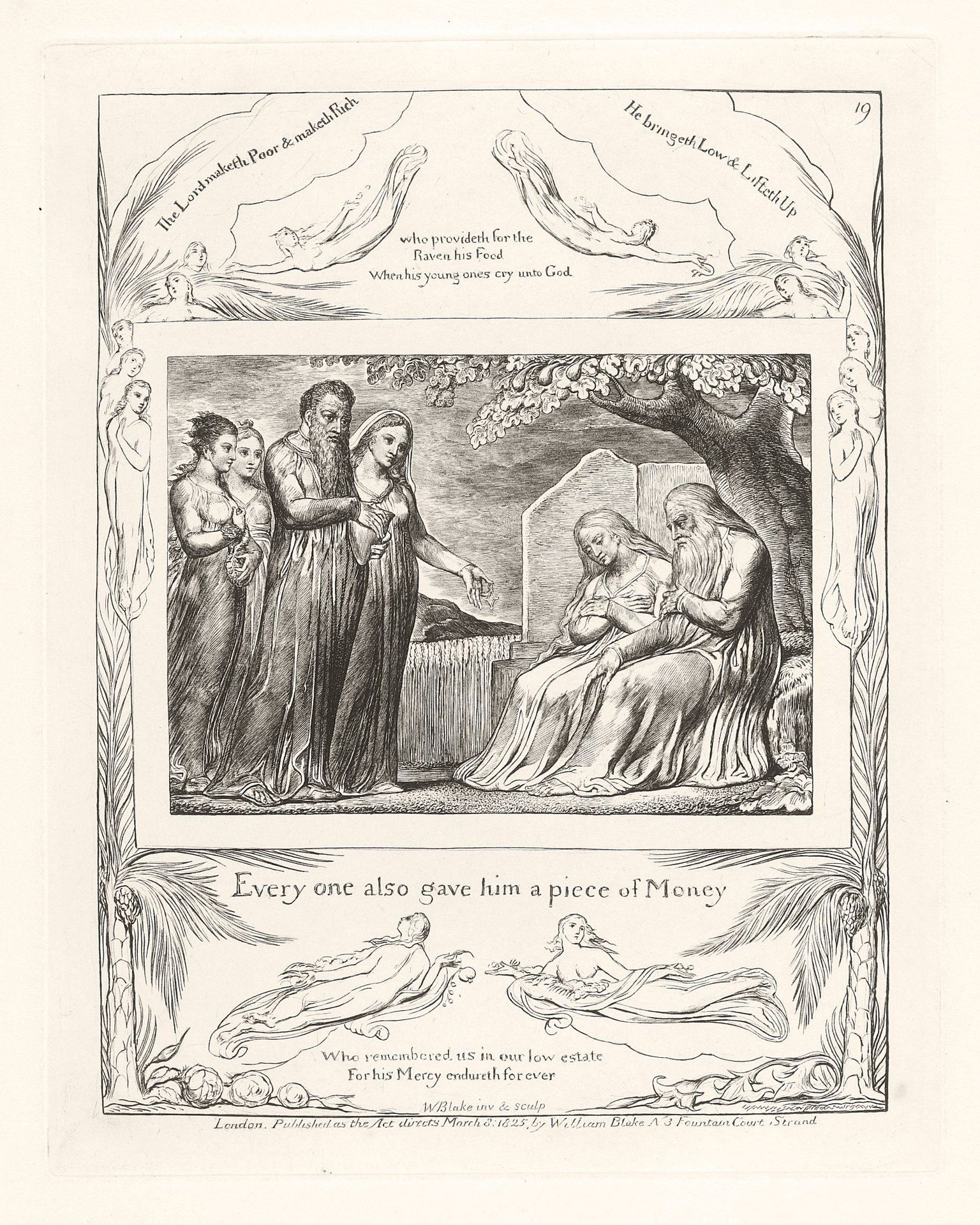 Every one also gave him a piece of Money by William Blake