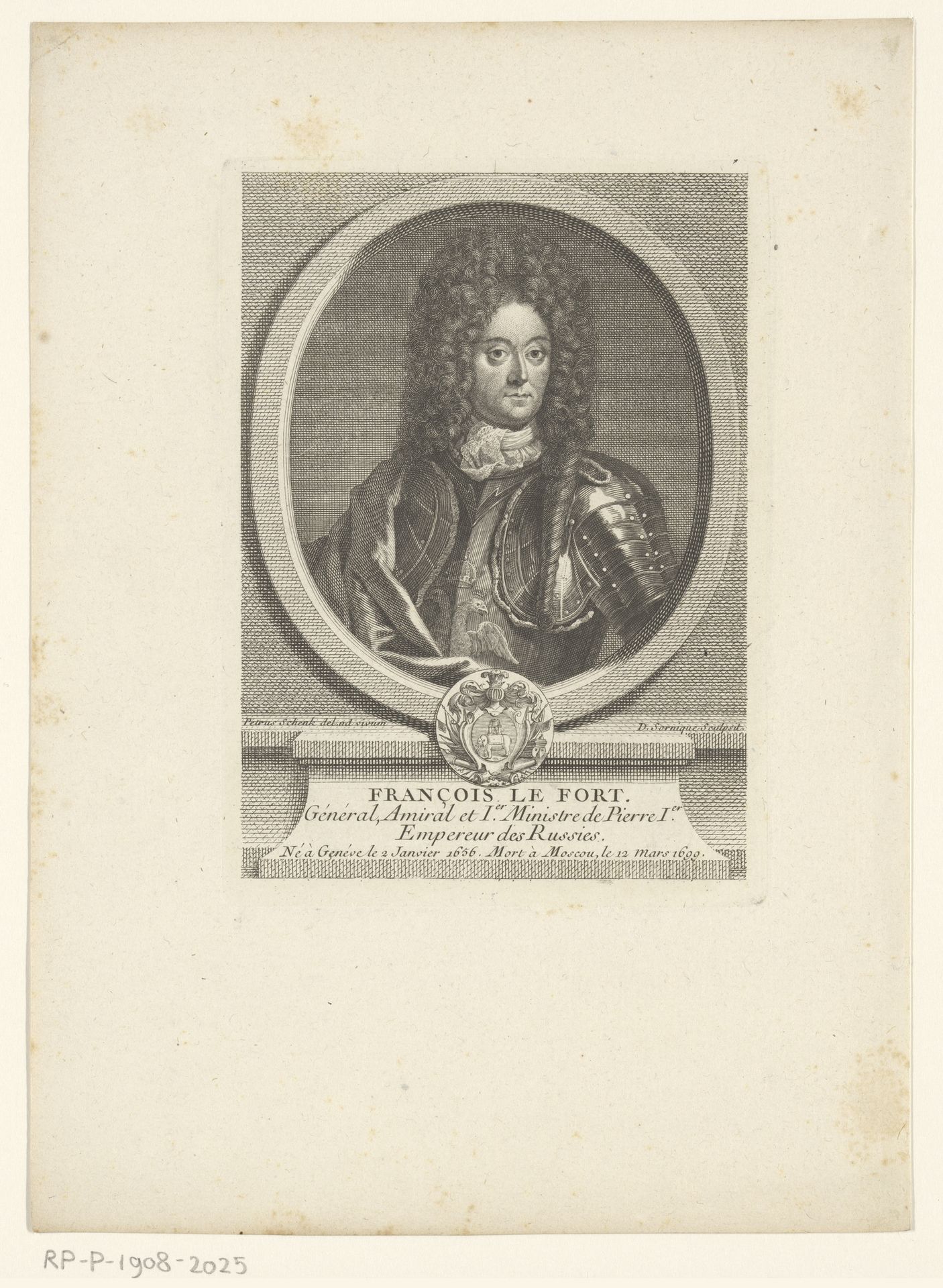 Portret van François Lefort by Dominique Sornique