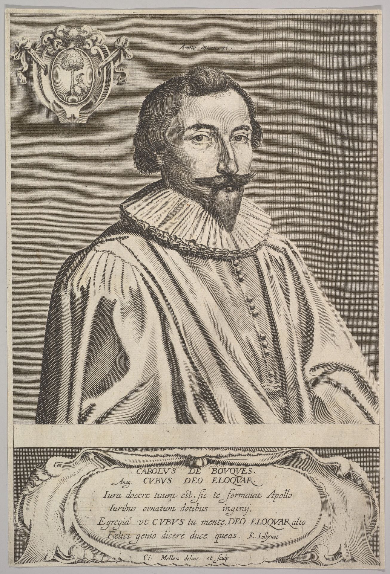 Charles de Bouques by Claude Mellan