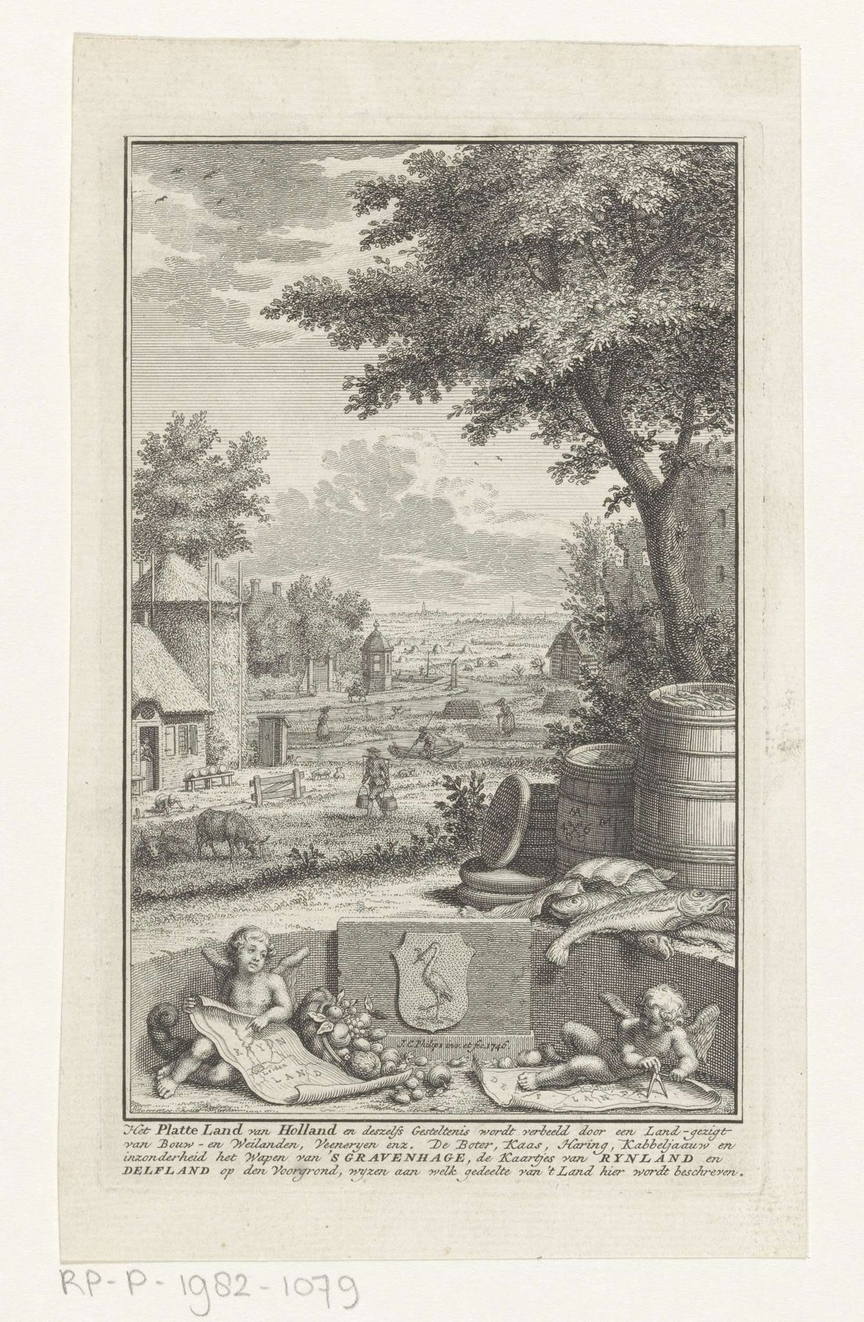 Allegorie op de provincie Holland by Jan Caspar Philips