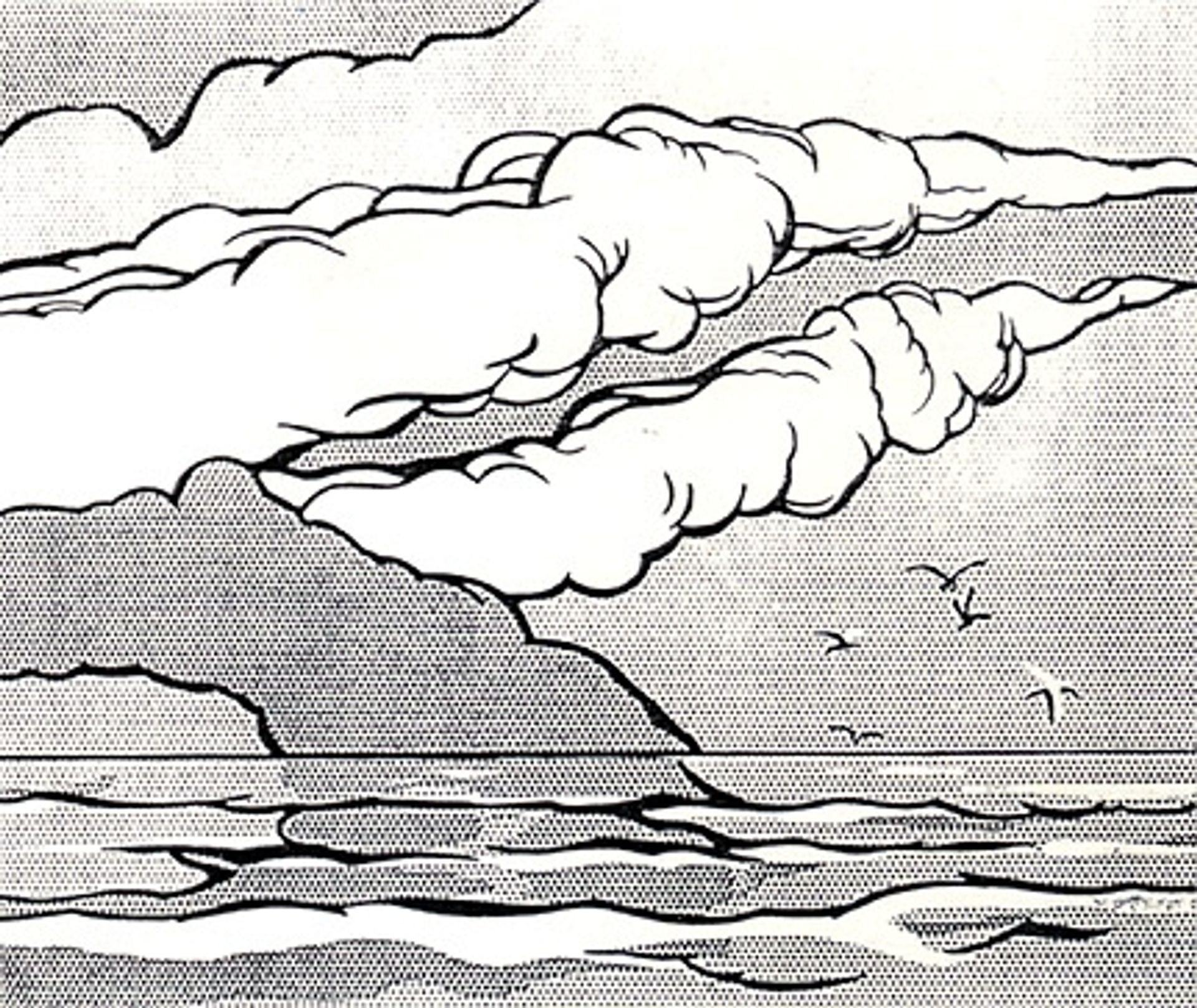 Gullscape by Roy Lichtenstein