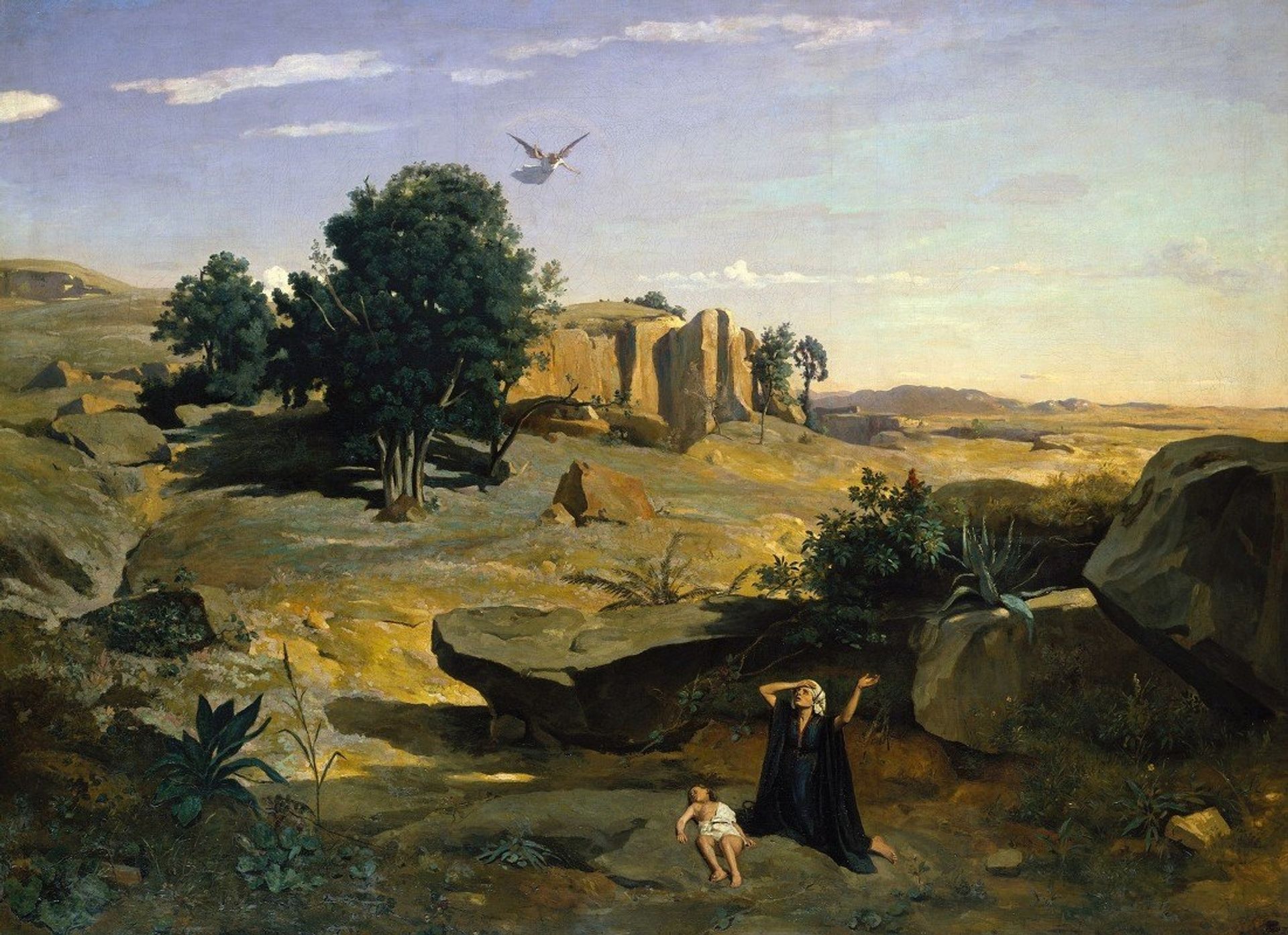 Hagar in the Wilderness by Camille Corot