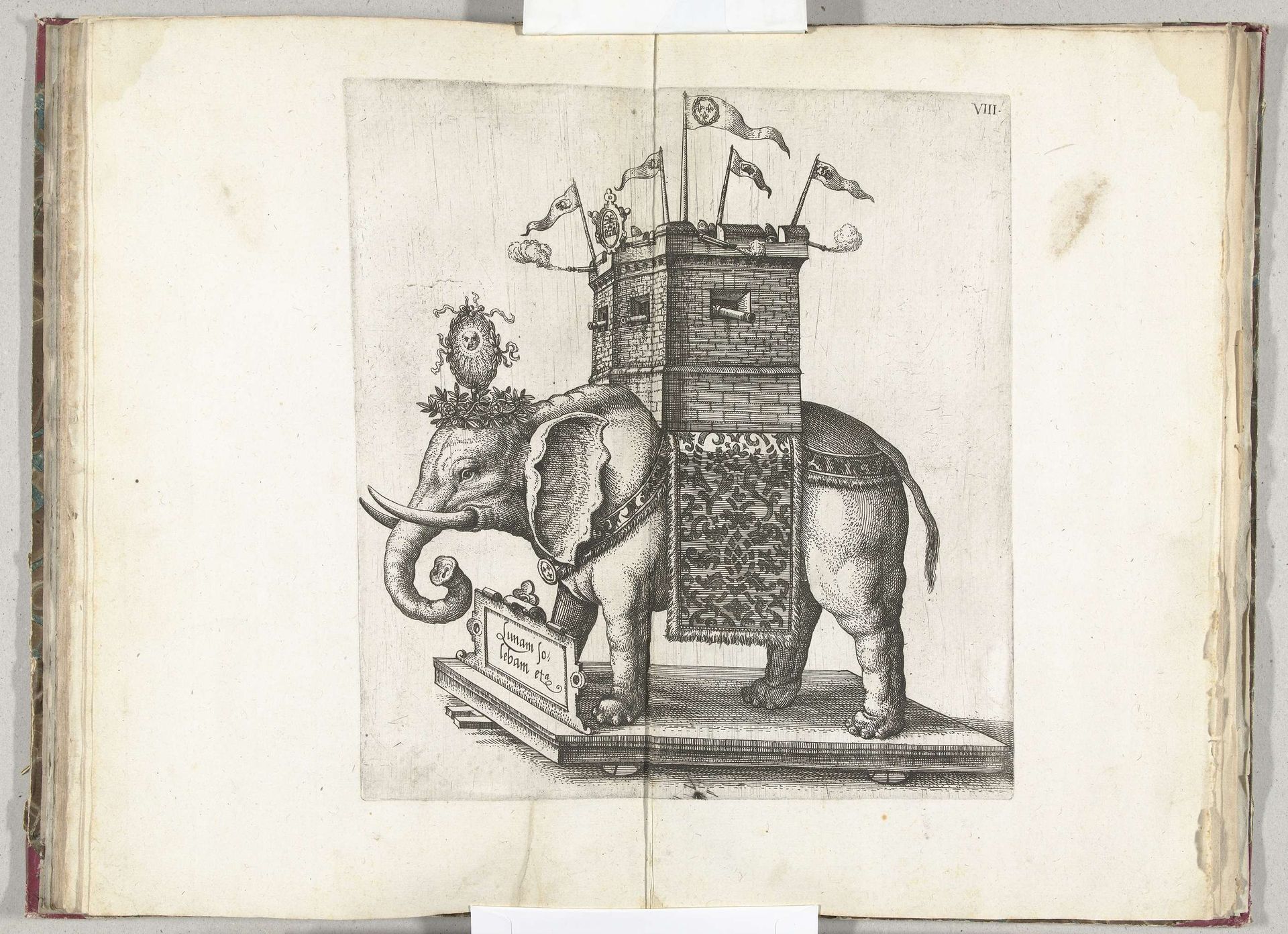Praalwagen met de olifant, 1582 by Anonymous