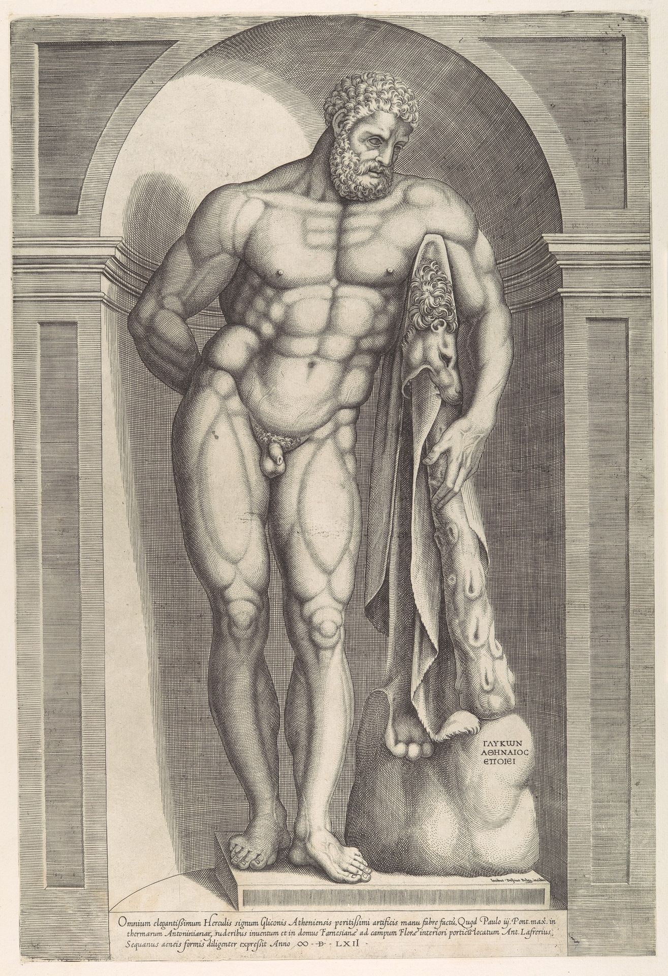 Speculum Romanae Magnificentiae: The Farnese Hercules by Jacob Bos
