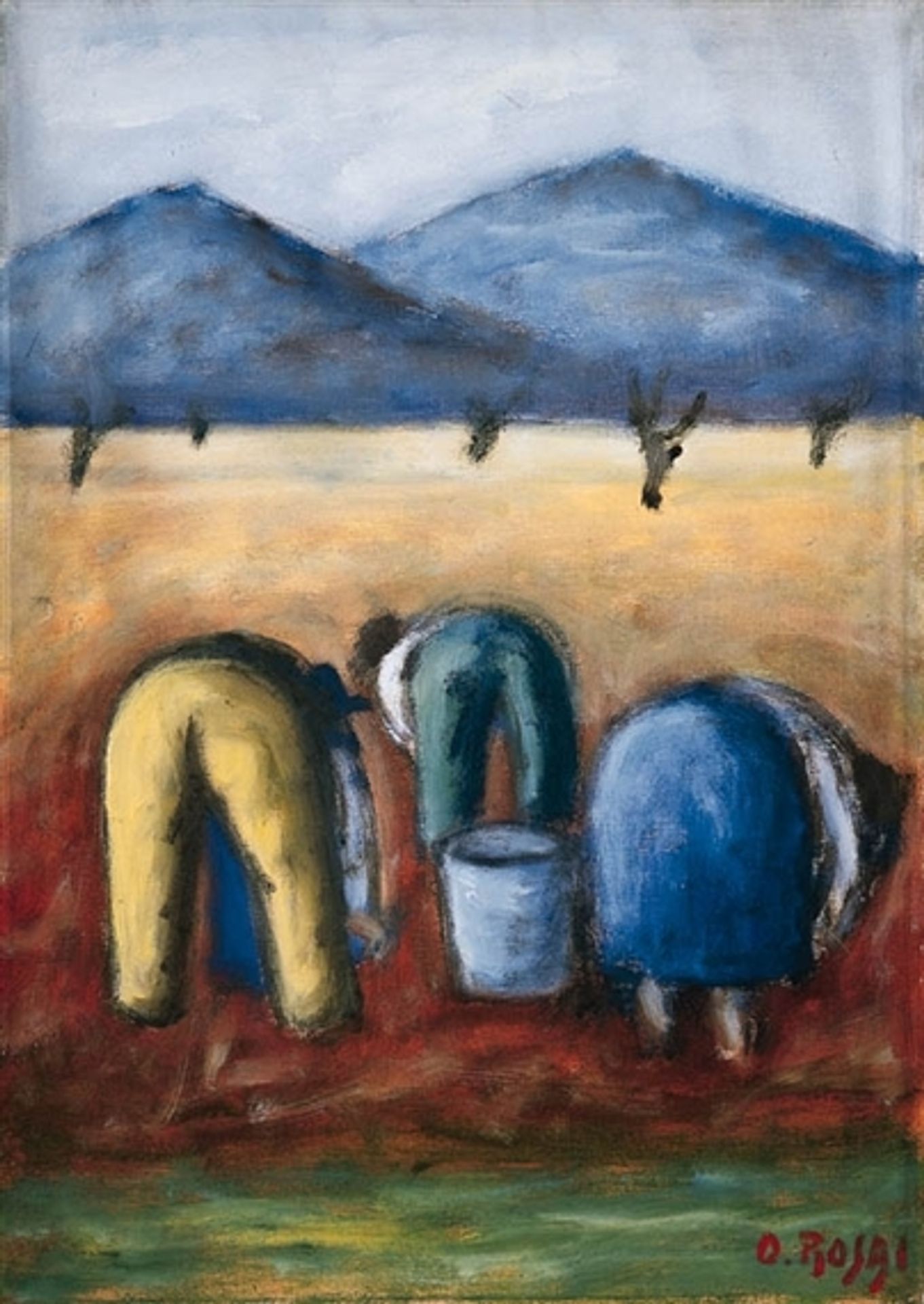 Contadini by Ottone Rosai